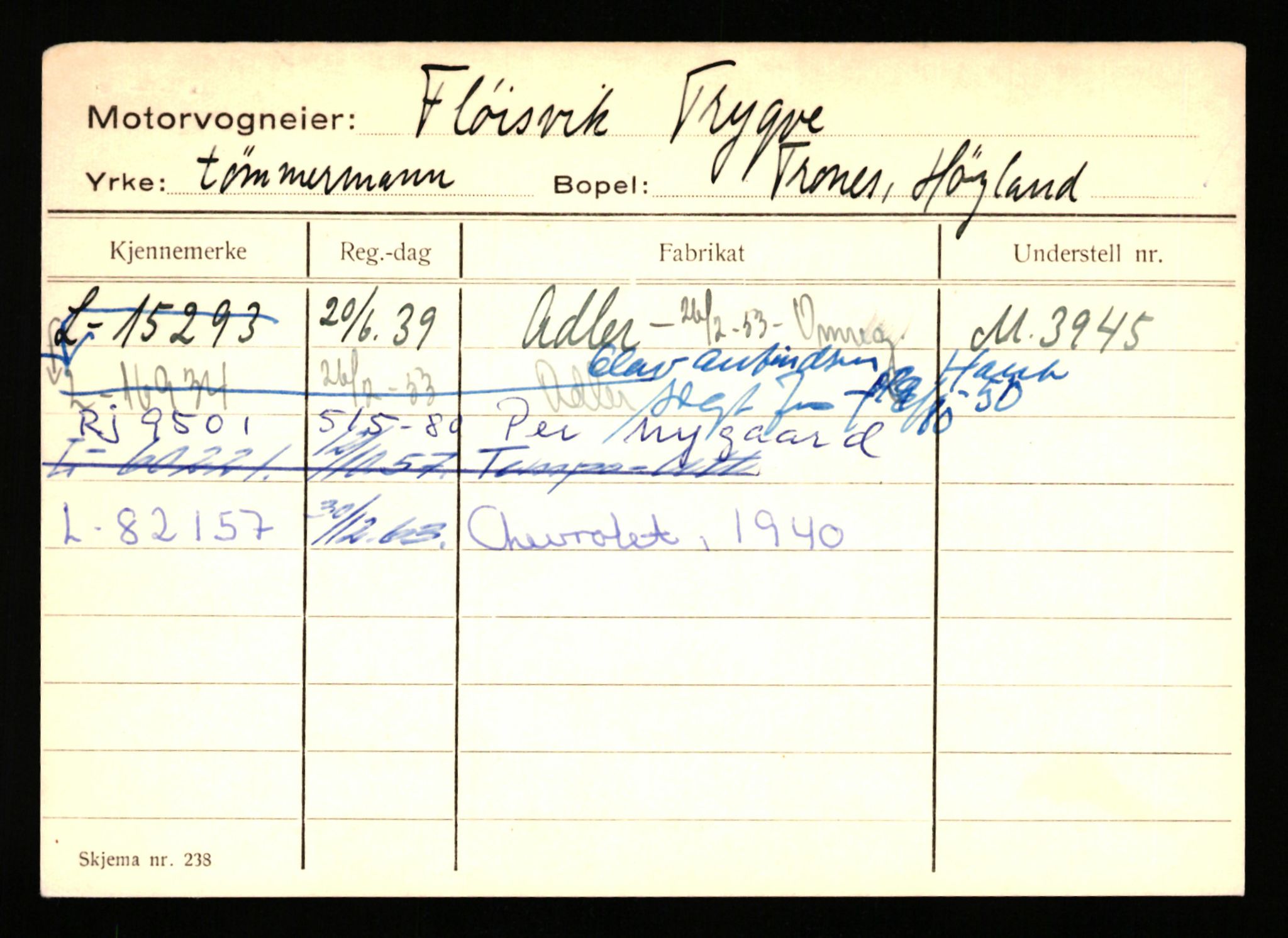 Stavanger trafikkstasjon, SAST/A-101942/0/H/L0009: Fjælberg - Fuglerud, 1930-1971, p. 831