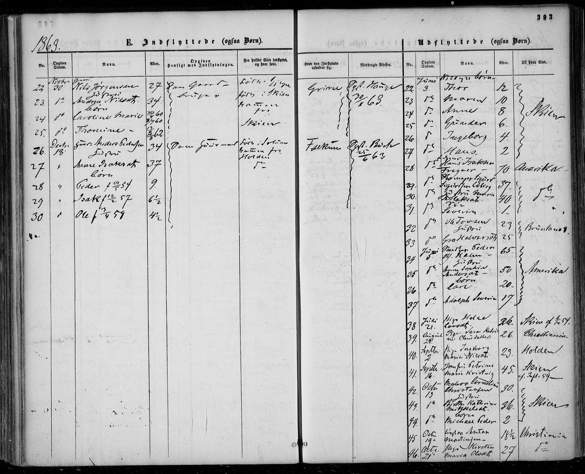 Gjerpen kirkebøker, SAKO/A-265/F/Fa/L0008b: Parish register (official) no. I 8B, 1857-1871, p. 393