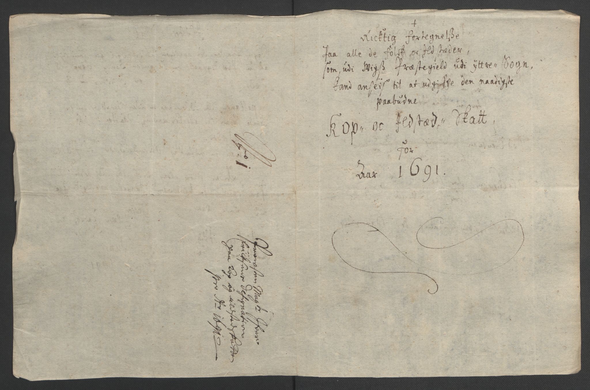 Rentekammeret inntil 1814, Reviderte regnskaper, Fogderegnskap, AV/RA-EA-4092/R52/L3306: Fogderegnskap Sogn, 1691-1692, p. 88