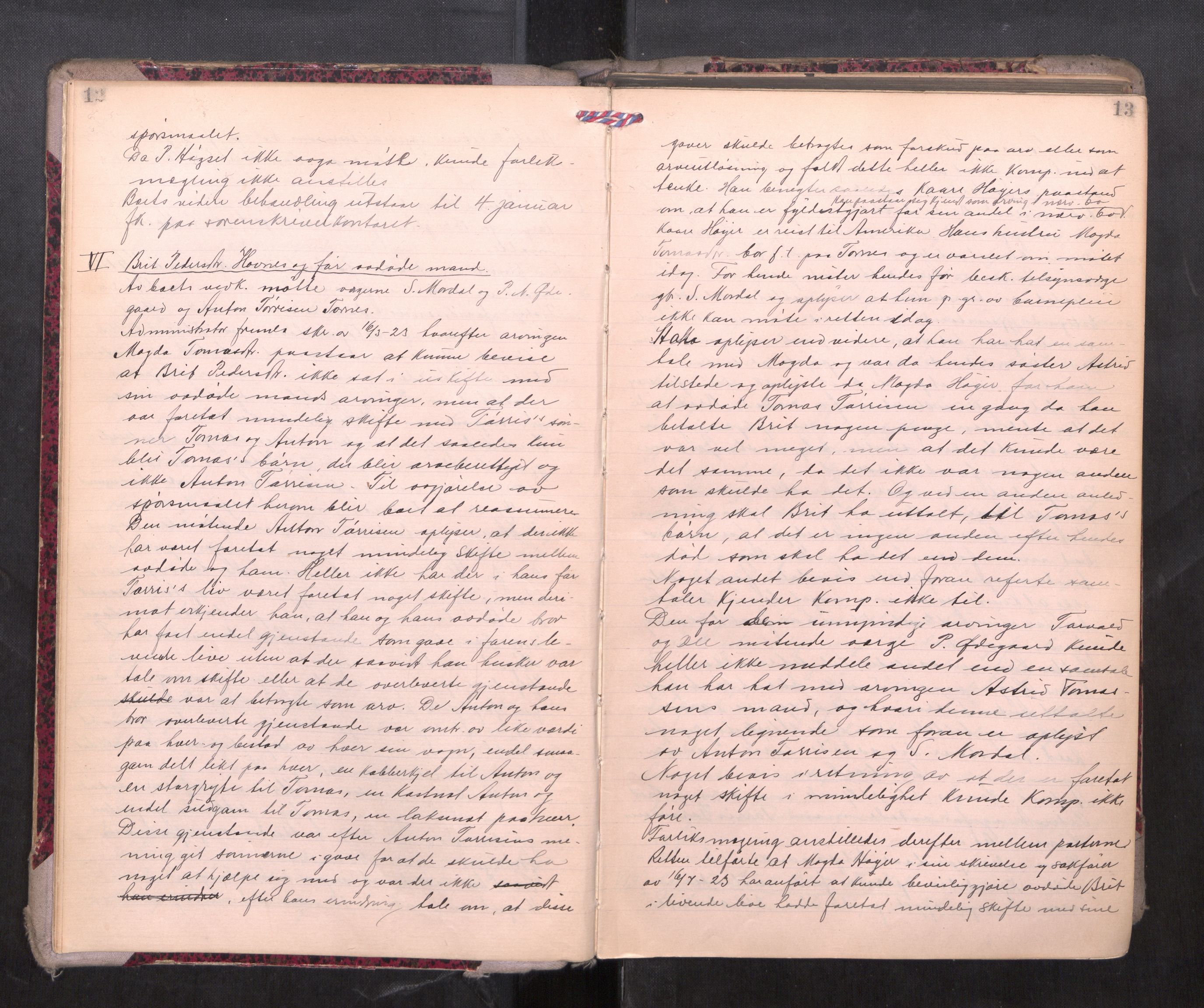 Romsdal sorenskriveri, AV/SAT-A-4149/1/3/3B/L0010: Skiftebehandlingsprotokoll, 1923-1925, p. 12-13