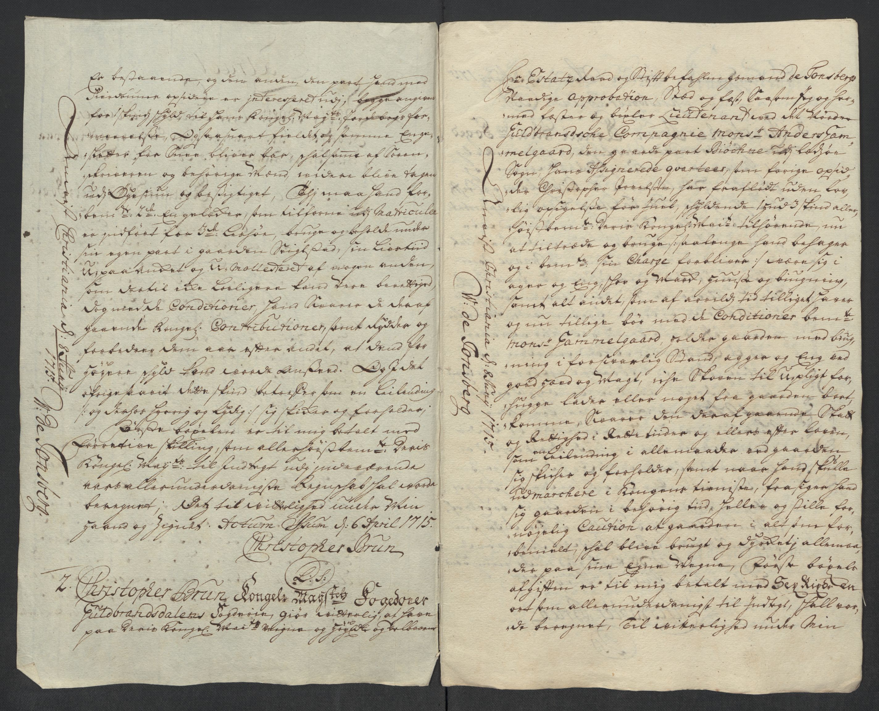 Rentekammeret inntil 1814, Reviderte regnskaper, Fogderegnskap, AV/RA-EA-4092/R17/L1184: Fogderegnskap Gudbrandsdal, 1715, p. 129