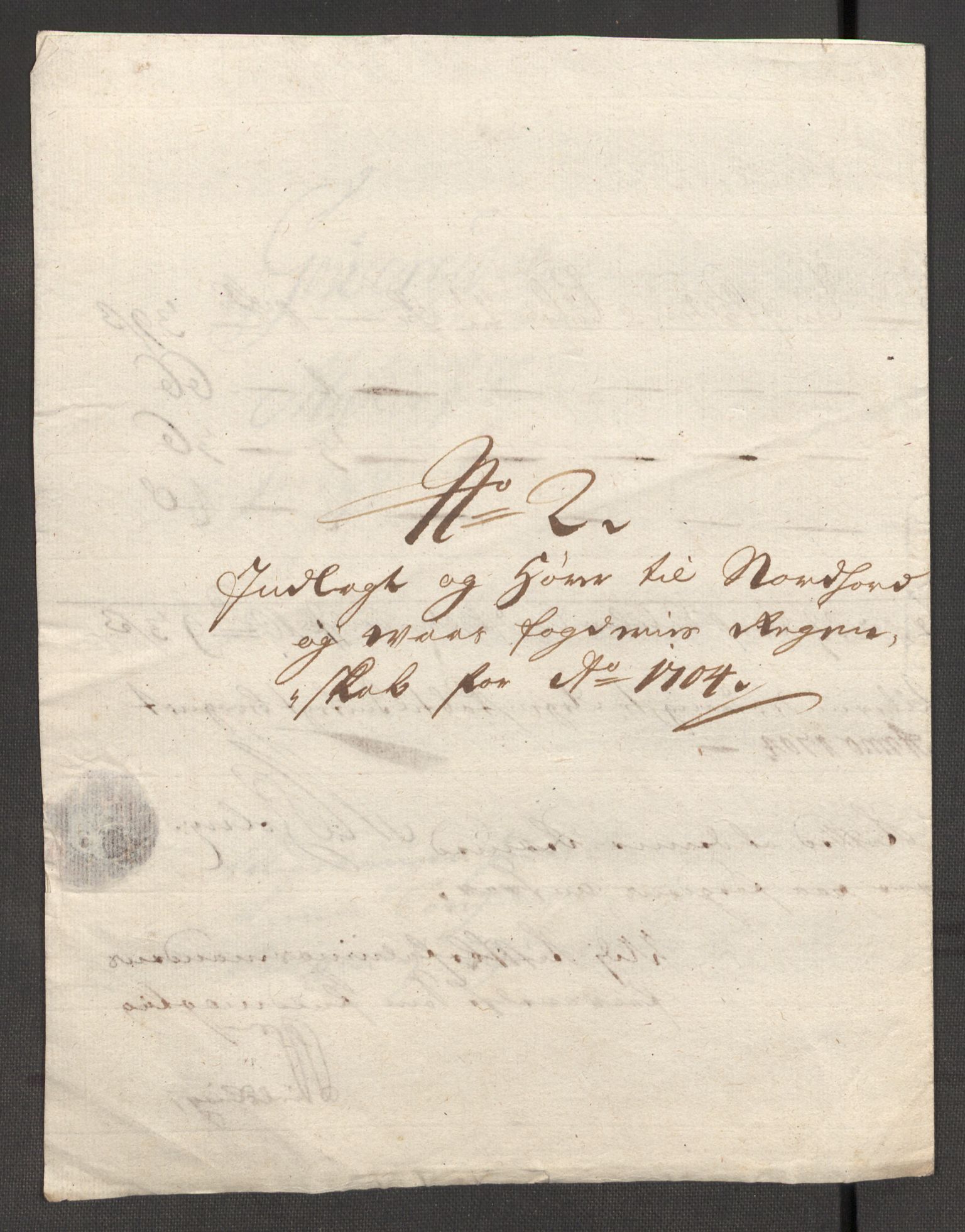 Rentekammeret inntil 1814, Reviderte regnskaper, Fogderegnskap, AV/RA-EA-4092/R51/L3187: Fogderegnskap Nordhordland og Voss, 1704-1705, p. 136