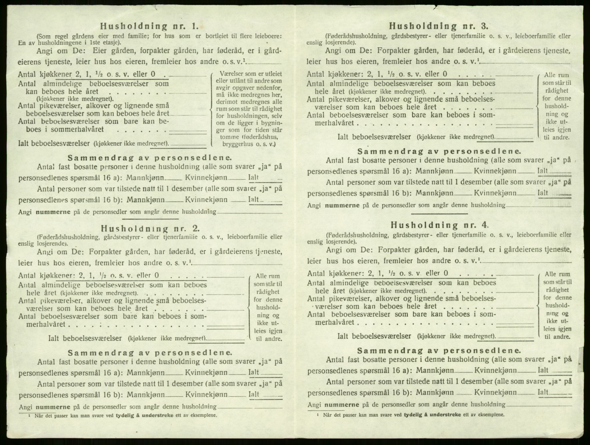 SAKO, 1920 census for Sem, 1920, p. 1452
