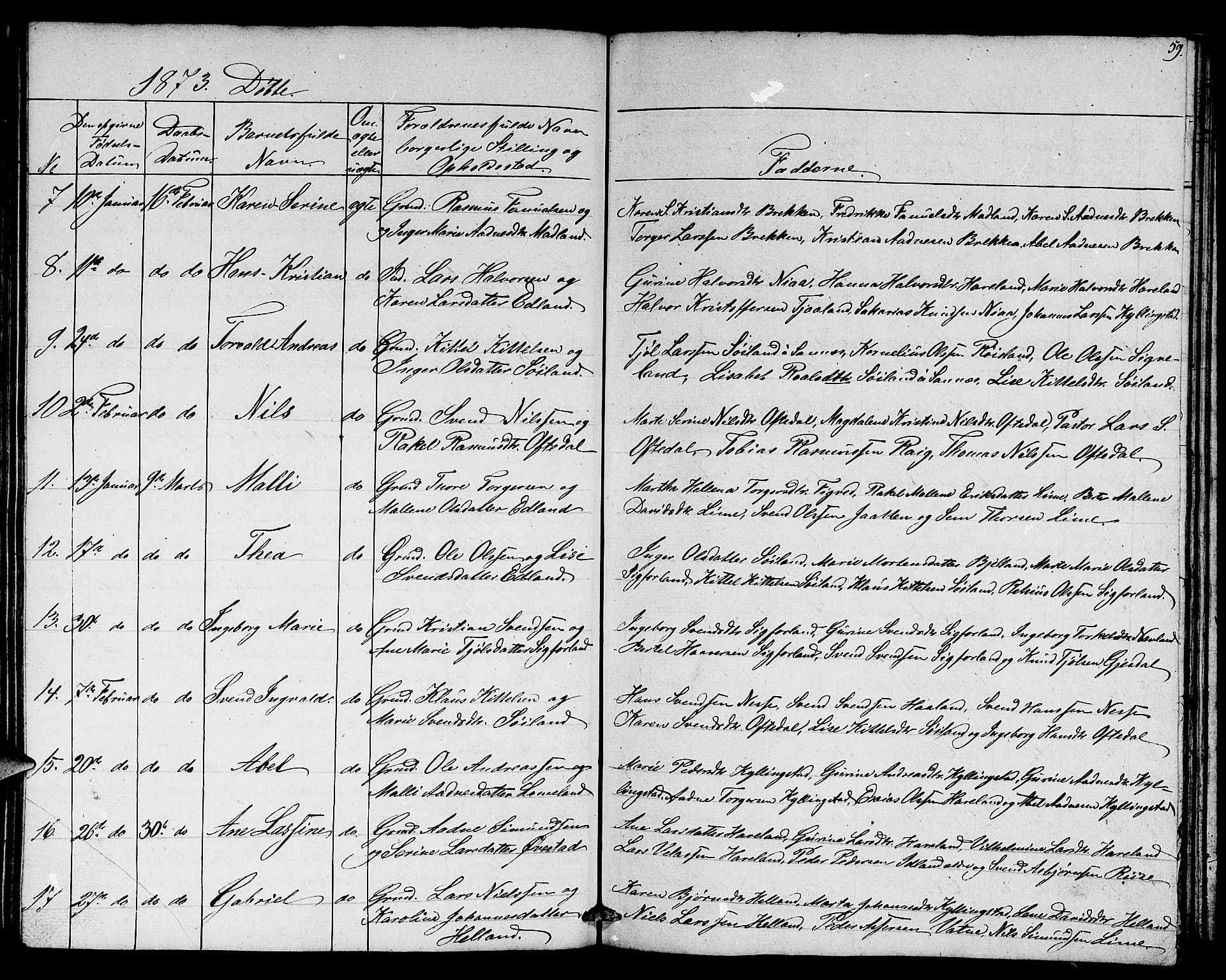 Lye sokneprestkontor, AV/SAST-A-101794/001/30BB/L0003: Parish register (copy) no. B 3, 1852-1874, p. 59