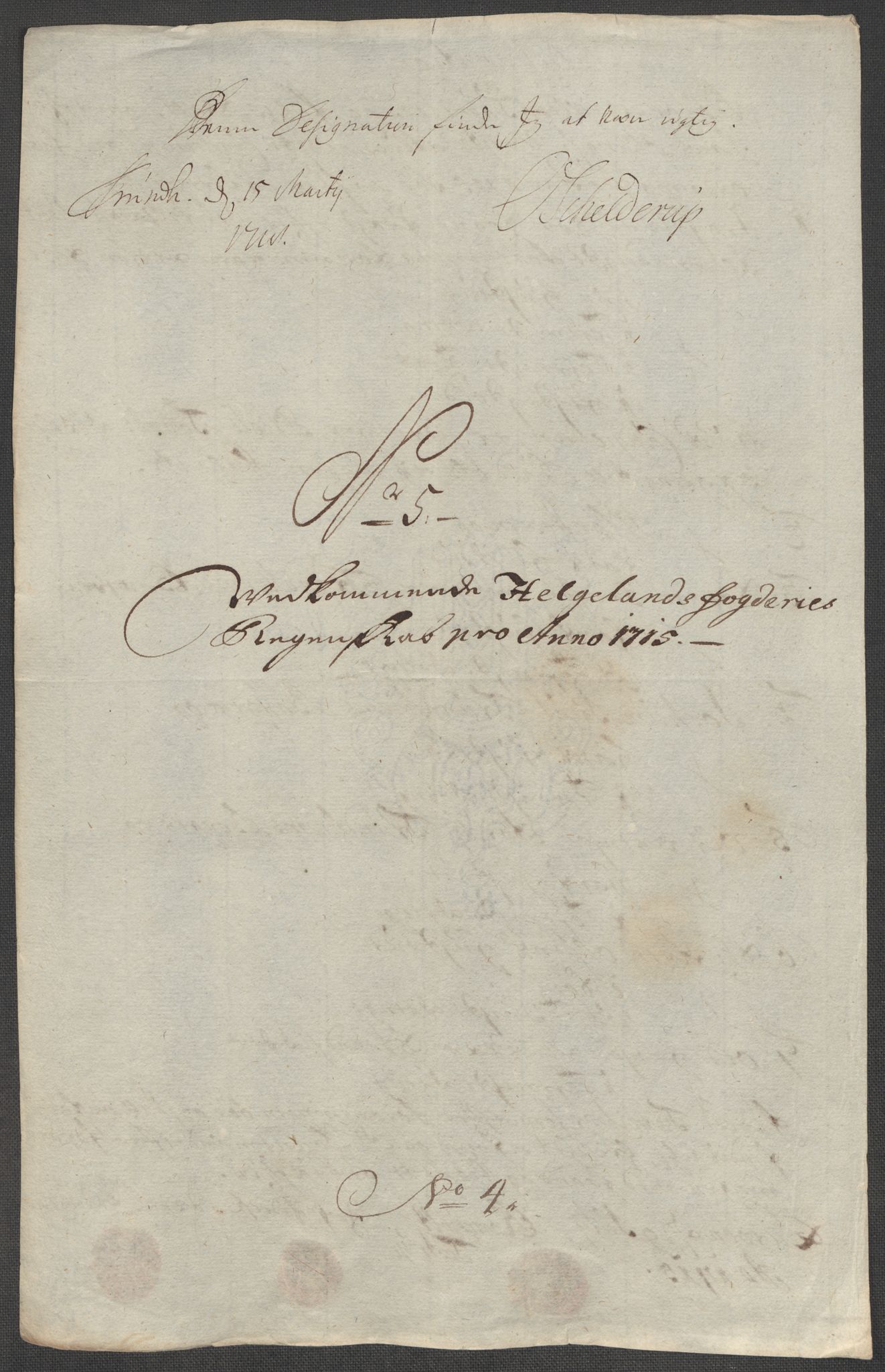 Rentekammeret inntil 1814, Reviderte regnskaper, Fogderegnskap, AV/RA-EA-4092/R65/L4513: Fogderegnskap Helgeland, 1714-1715, p. 574