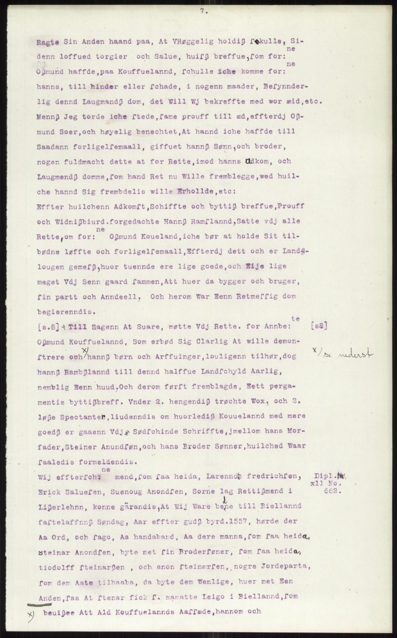 Samlinger til kildeutgivelse, Diplomavskriftsamlingen, AV/RA-EA-4053/H/Ha, p. 3384