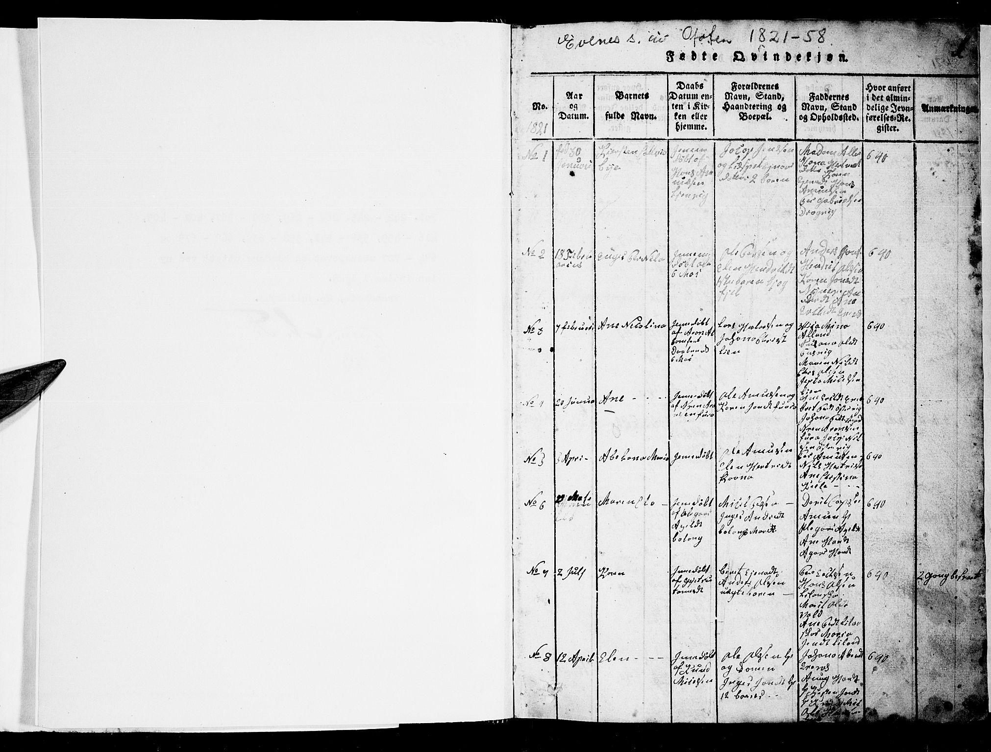 Ministerialprotokoller, klokkerbøker og fødselsregistre - Nordland, SAT/A-1459/863/L0911: Parish register (copy) no. 863C01, 1821-1858