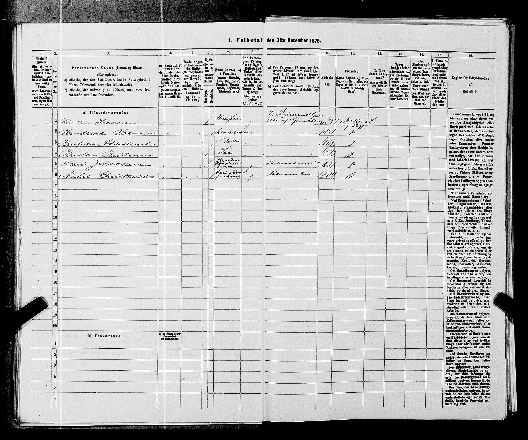 SAKO, 1875 census for 0722P Nøtterøy, 1875, p. 1754