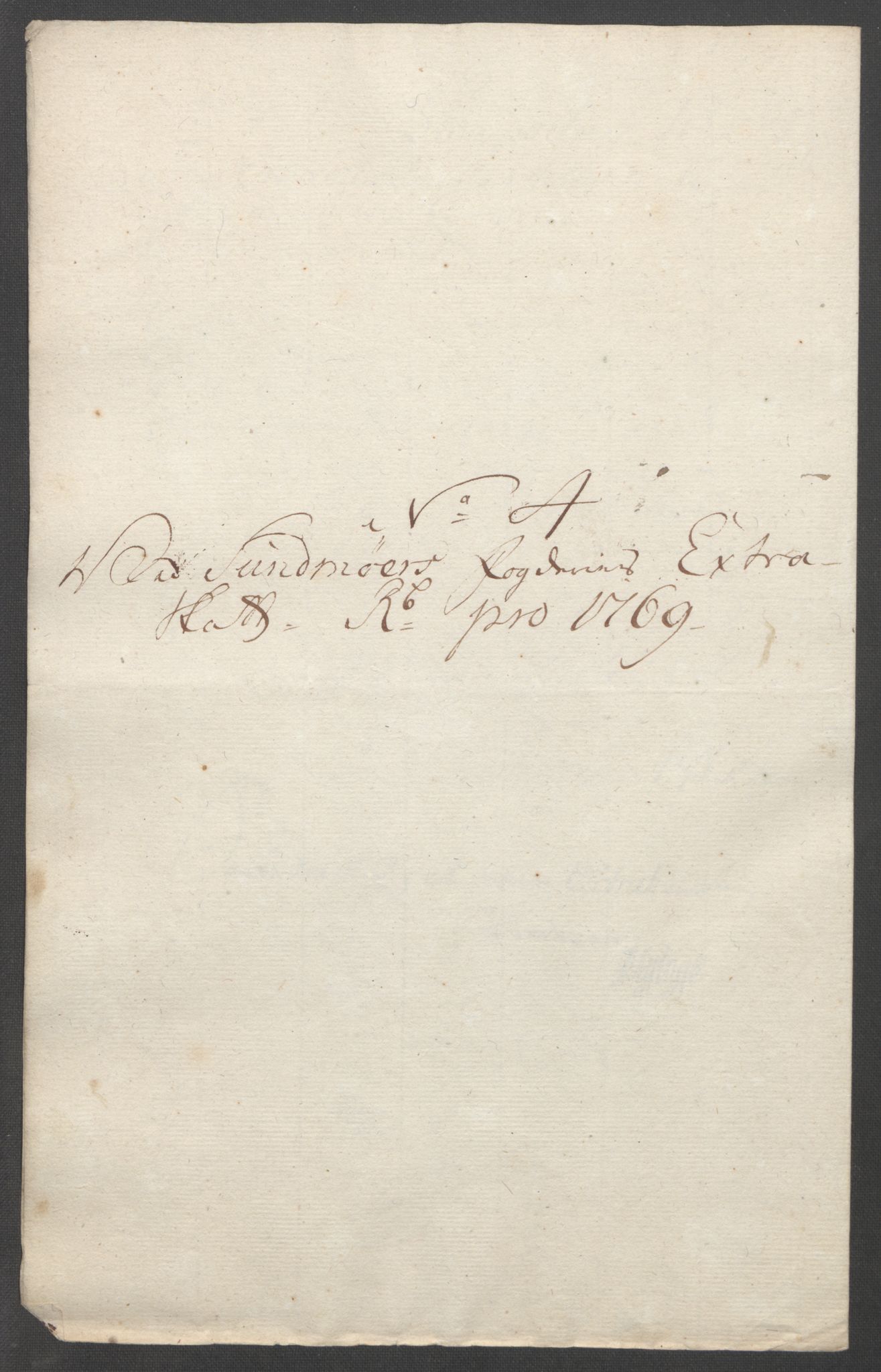 Rentekammeret inntil 1814, Reviderte regnskaper, Fogderegnskap, RA/EA-4092/R54/L3645: Ekstraskatten Sunnmøre, 1762-1772, p. 161