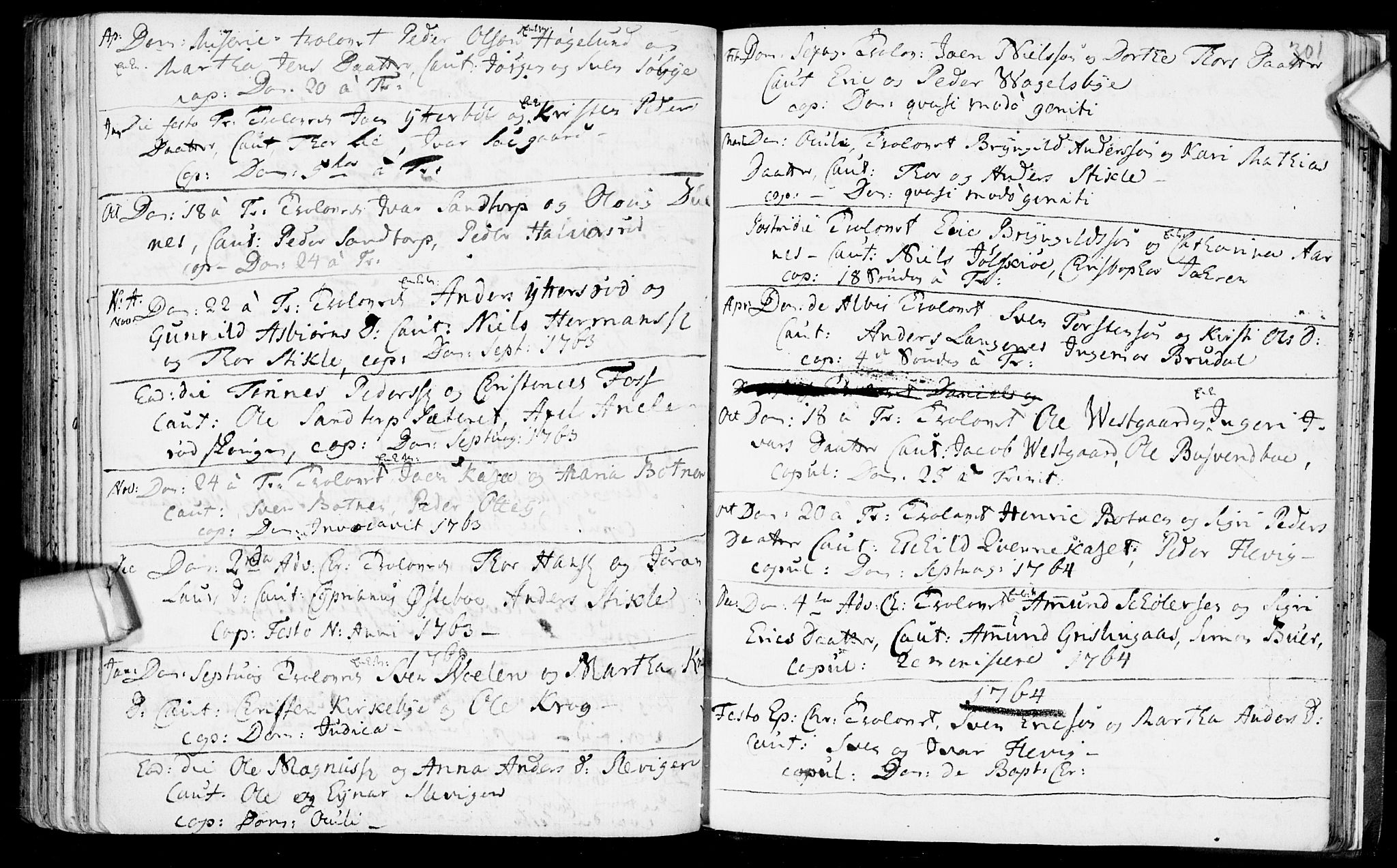 Aremark prestekontor Kirkebøker, SAO/A-10899/F/Fb/L0002: Parish register (official) no.  II 2, 1745-1795, p. 301