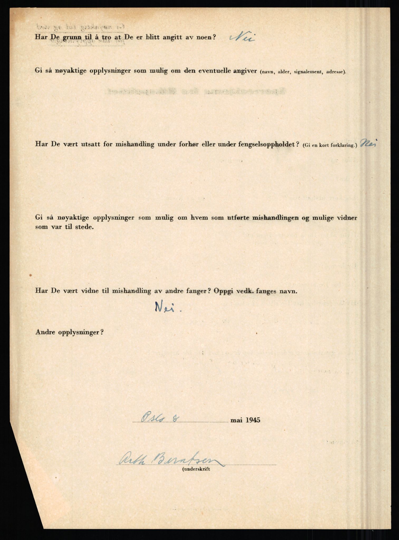 Rikspolitisjefen, AV/RA-S-1560/L/L0002: Berg, Alf - Bråthen, Thorleif, 1940-1945, p. 302