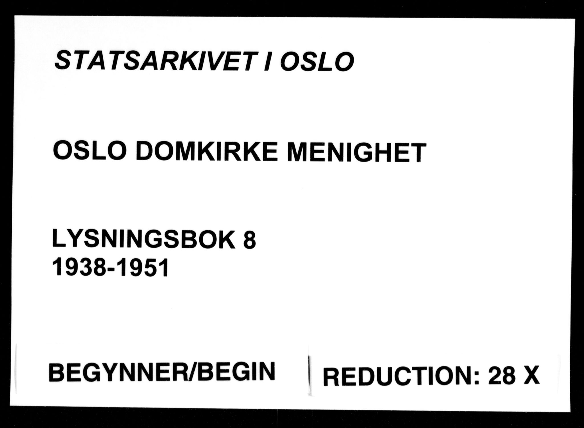 Oslo domkirke Kirkebøker, AV/SAO-A-10752/H/Ha/L0008: Banns register no. 8, 1938-1951