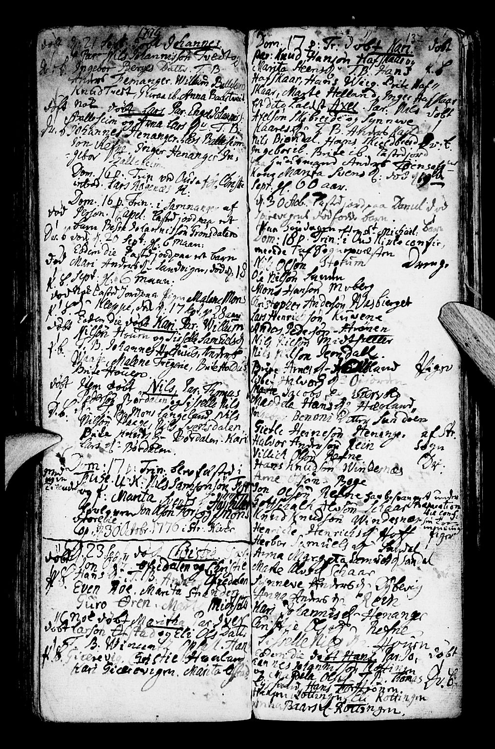 Os sokneprestembete, AV/SAB-A-99929: Parish register (official) no. A 9, 1766-1779, p. 137