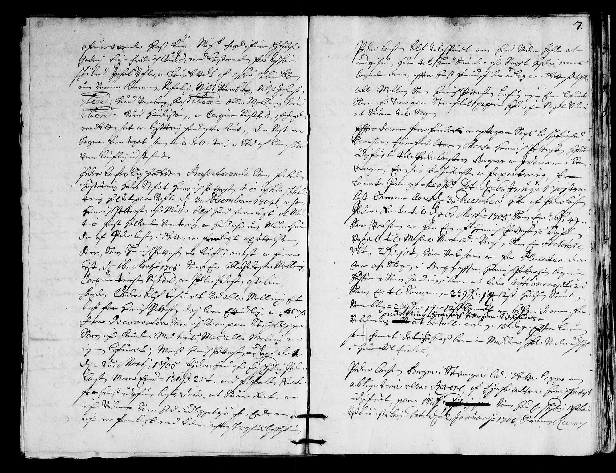 Ryfylke tingrett, AV/SAST-A-100055/001/I/IB/IBBa/L0036: Tingbok, Karmsund og Hesby, 1705, p. 6b-7a