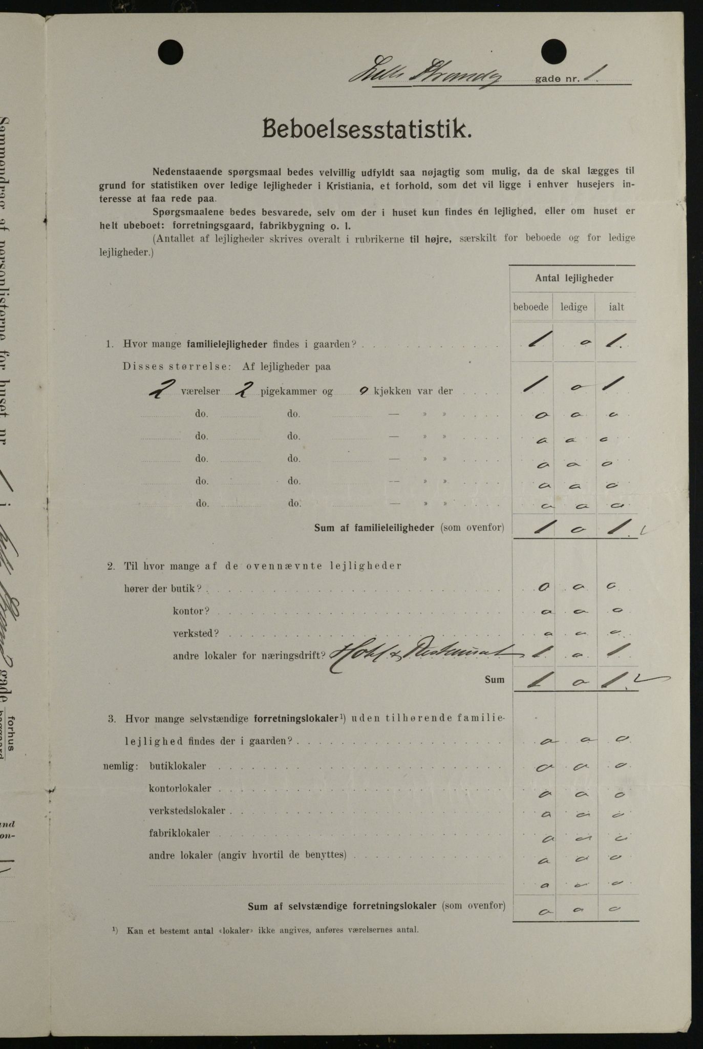 OBA, Municipal Census 1908 for Kristiania, 1908, p. 51668