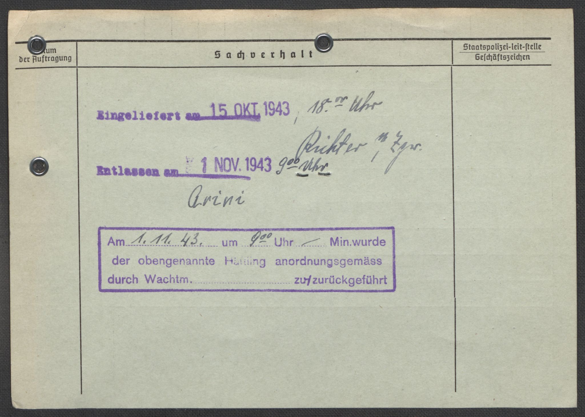 Befehlshaber der Sicherheitspolizei und des SD, RA/RAFA-5969/E/Ea/Eaa/L0004: Register over norske fanger i Møllergata 19: Hal-Hæ, 1940-1945, p. 656