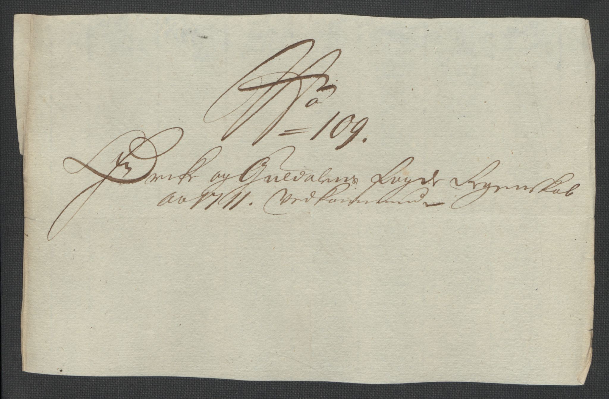 Rentekammeret inntil 1814, Reviderte regnskaper, Fogderegnskap, RA/EA-4092/R60/L3962: Fogderegnskap Orkdal og Gauldal, 1711, p. 310