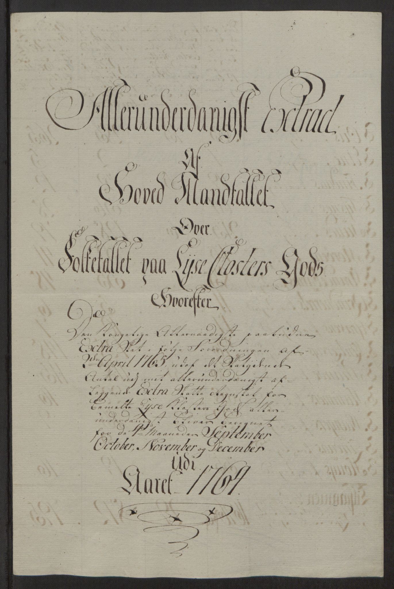 Rentekammeret inntil 1814, Reviderte regnskaper, Fogderegnskap, RA/EA-4092/R50/L3180: Ekstraskatten Lyse kloster, 1762-1783, p. 108