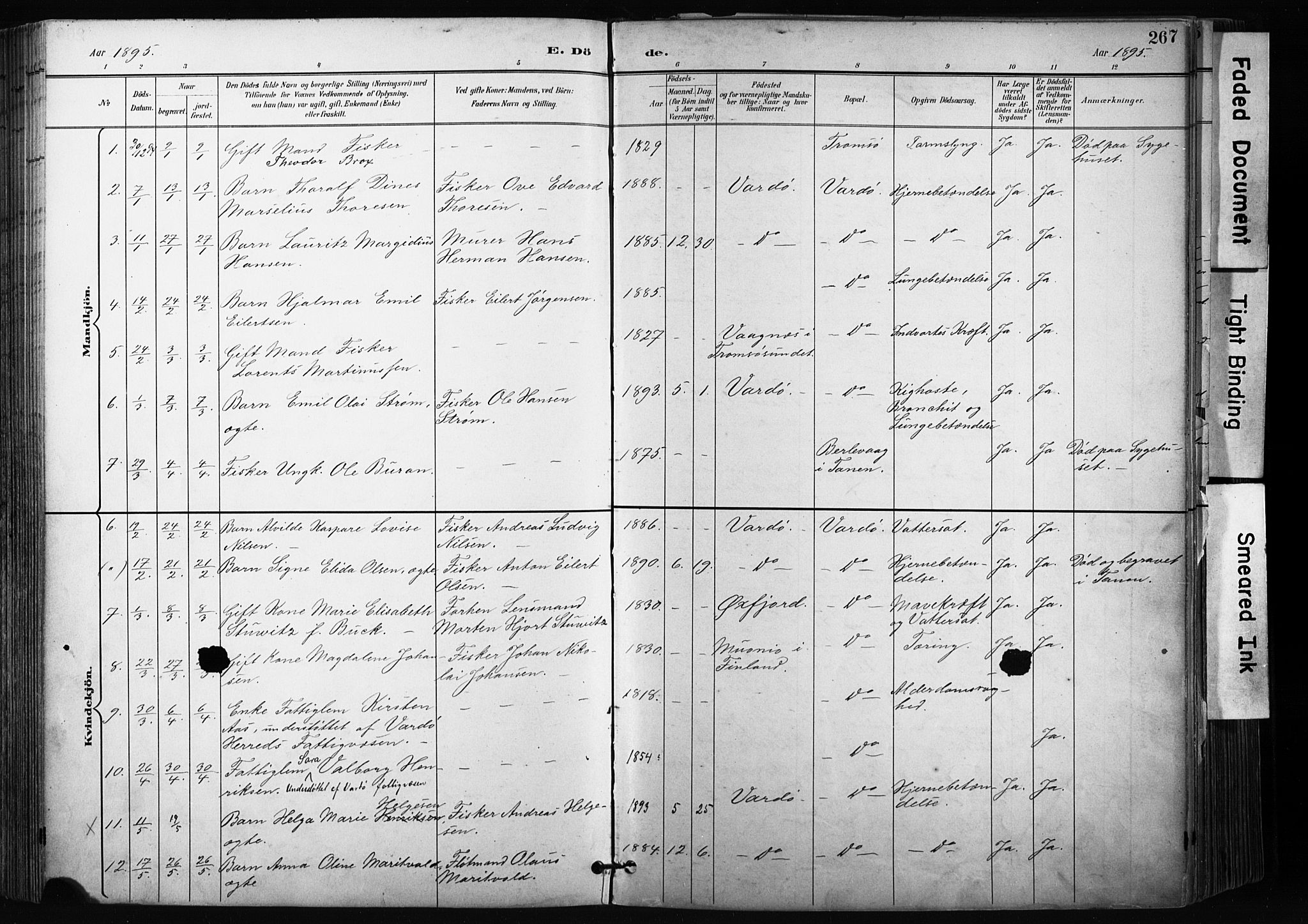 Vardø sokneprestkontor, SATØ/S-1332/H/Ha/L0010kirke: Parish register (official) no. 10, 1895-1907, p. 267