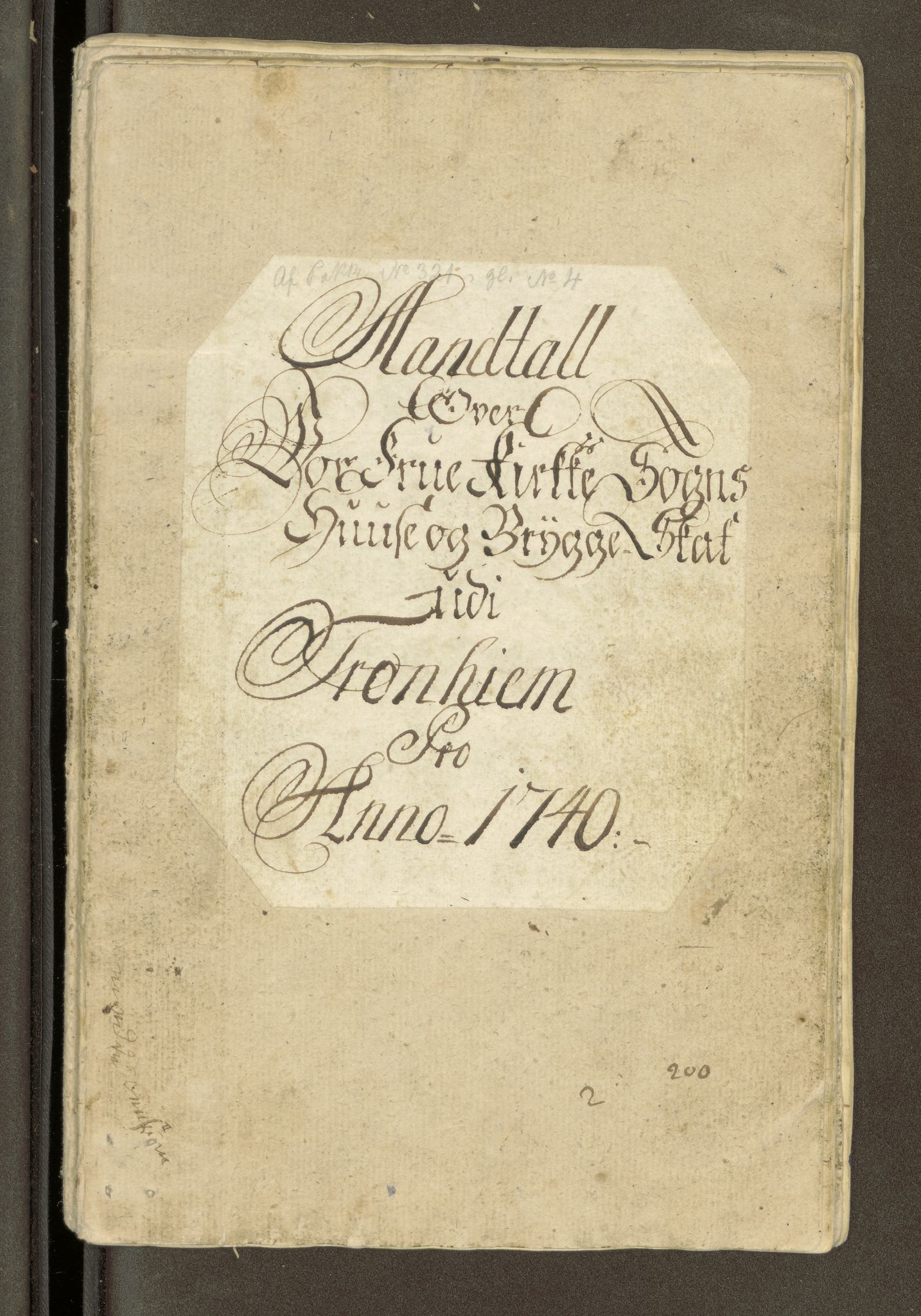Trondheim magistrat, AV/SAT-A-4372/D/Da/L0007: Skattemanntall, 1740-1745, p. 20