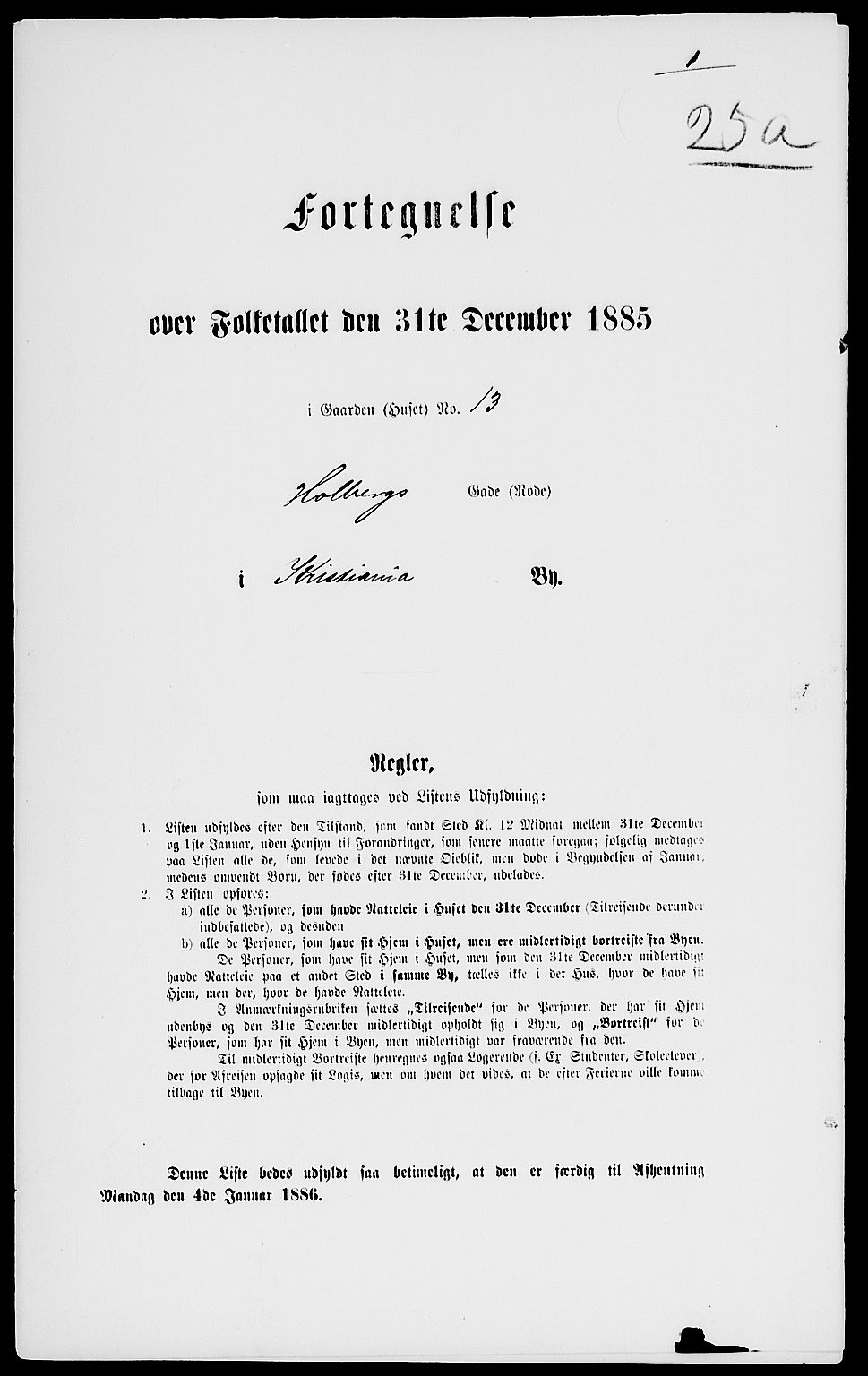 RA, 1885 census for 0301 Kristiania, 1885, p. 634