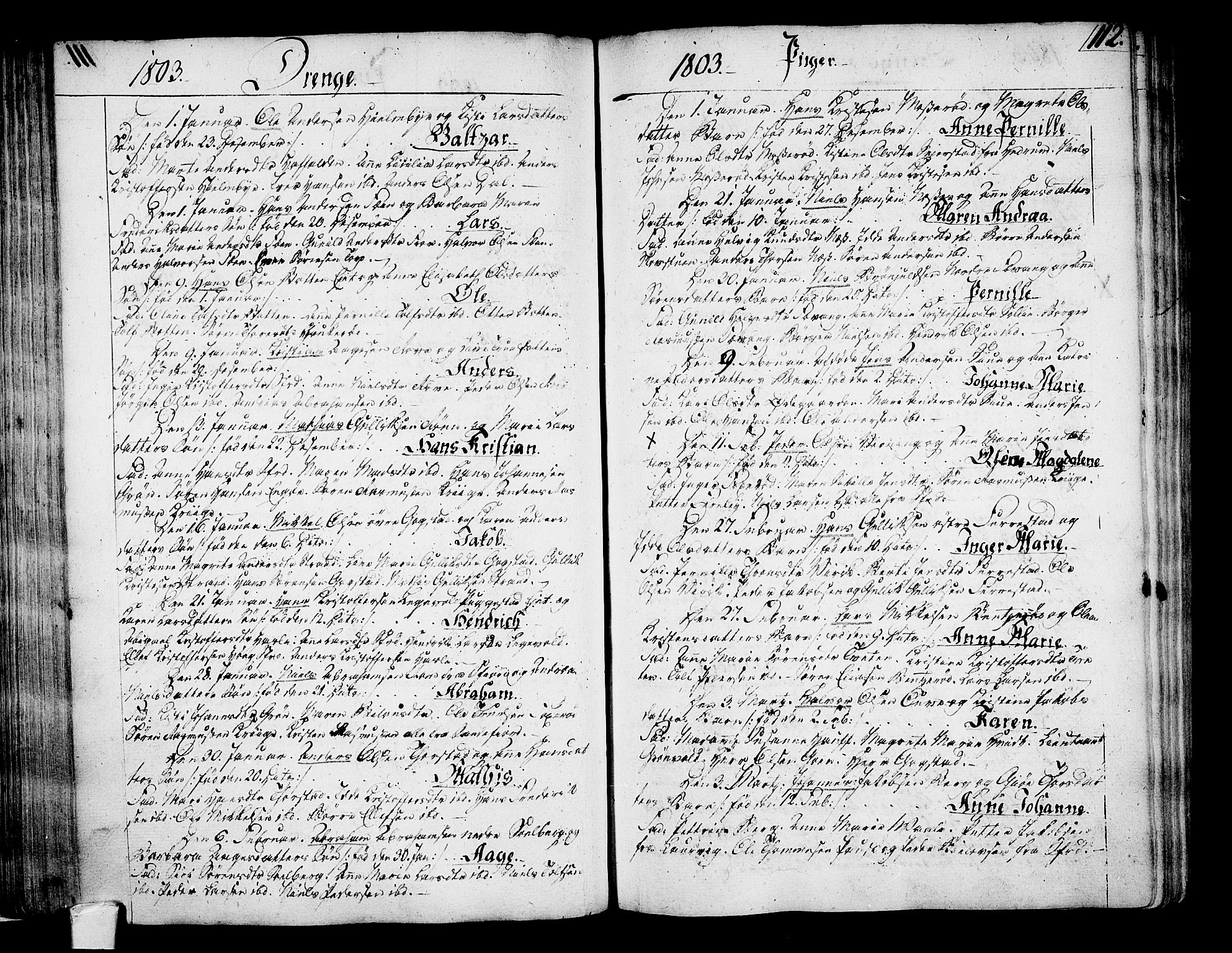 Sandar kirkebøker, SAKO/A-243/F/Fa/L0003: Parish register (official) no. 3, 1789-1814, p. 112