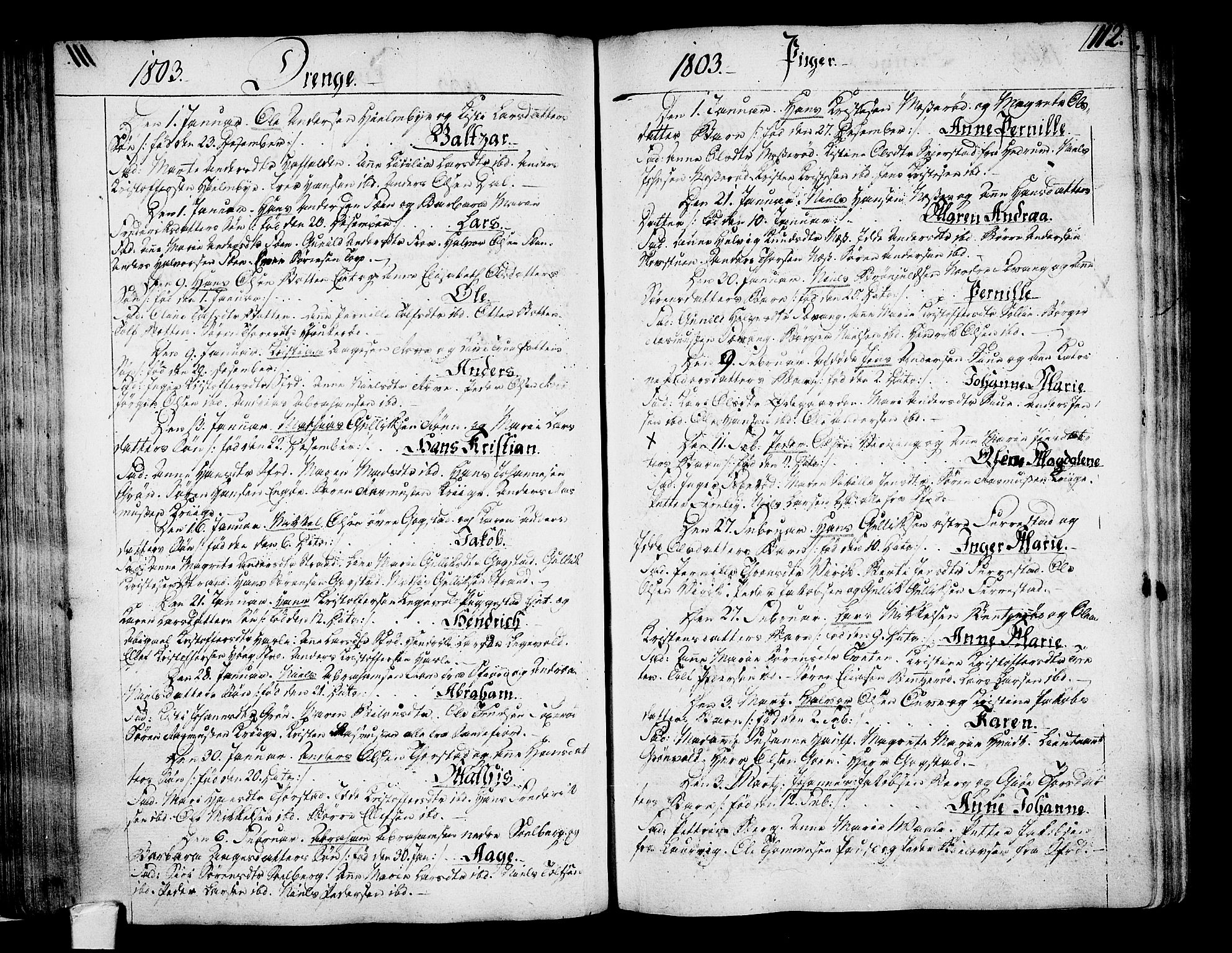 Sandar kirkebøker, AV/SAKO-A-243/F/Fa/L0003: Parish register (official) no. 3, 1789-1814, p. 112