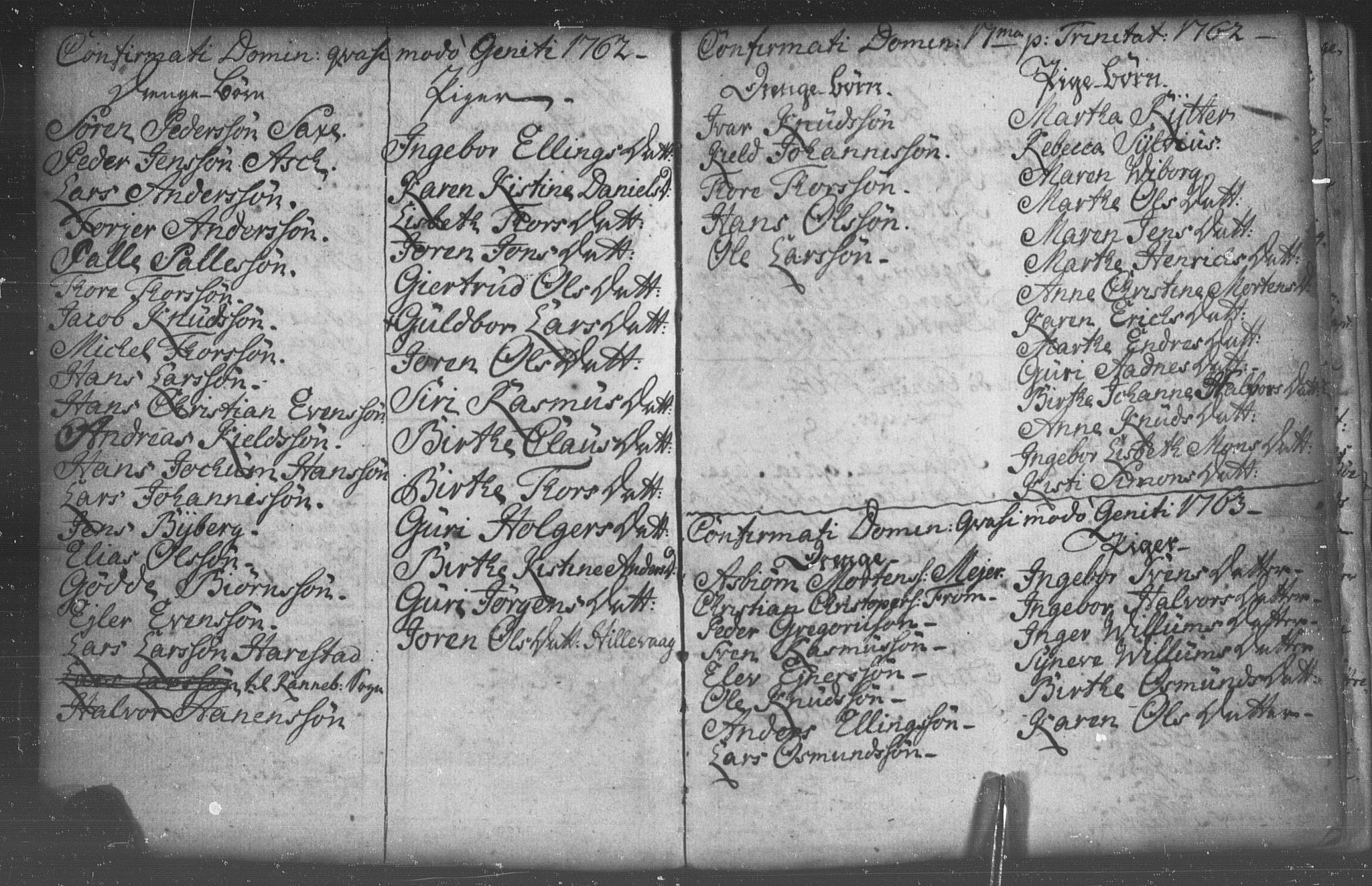 Domkirken sokneprestkontor, SAST/A-101812/001/30/30BB/L0005: Parish register (copy) no. B 5/ 1, 1760-1766