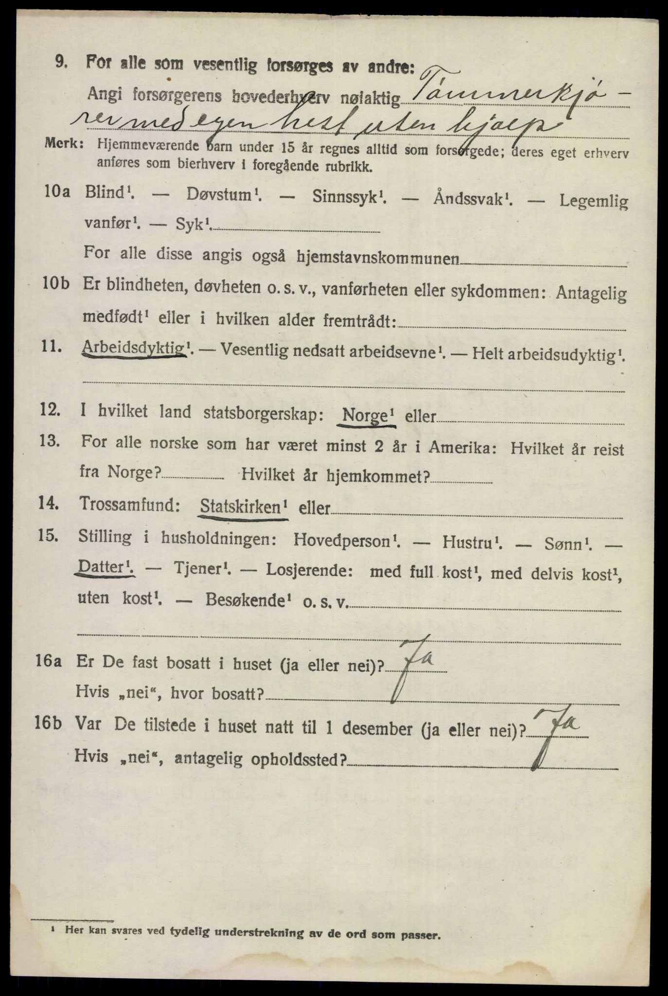 SAKO, 1920 census for Ådal, 1920, p. 7695