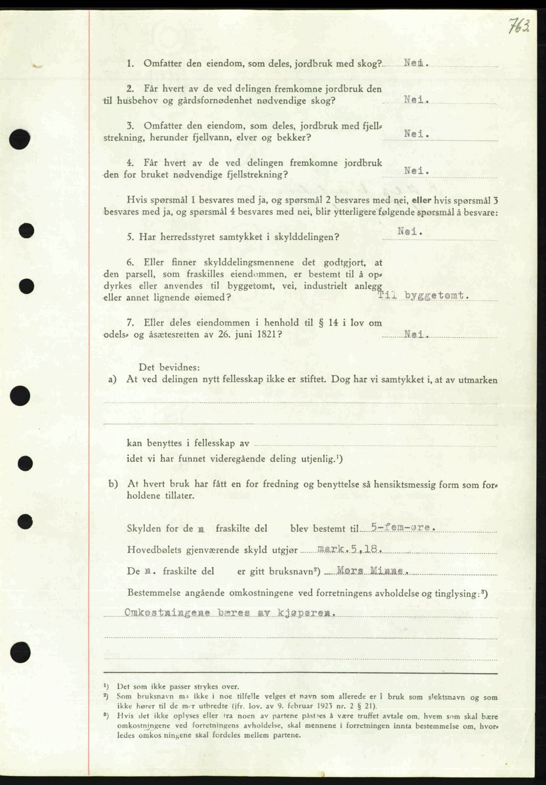 Nordmøre sorenskriveri, AV/SAT-A-4132/1/2/2Ca: Mortgage book no. A103, 1946-1947, Diary no: : 29/1947