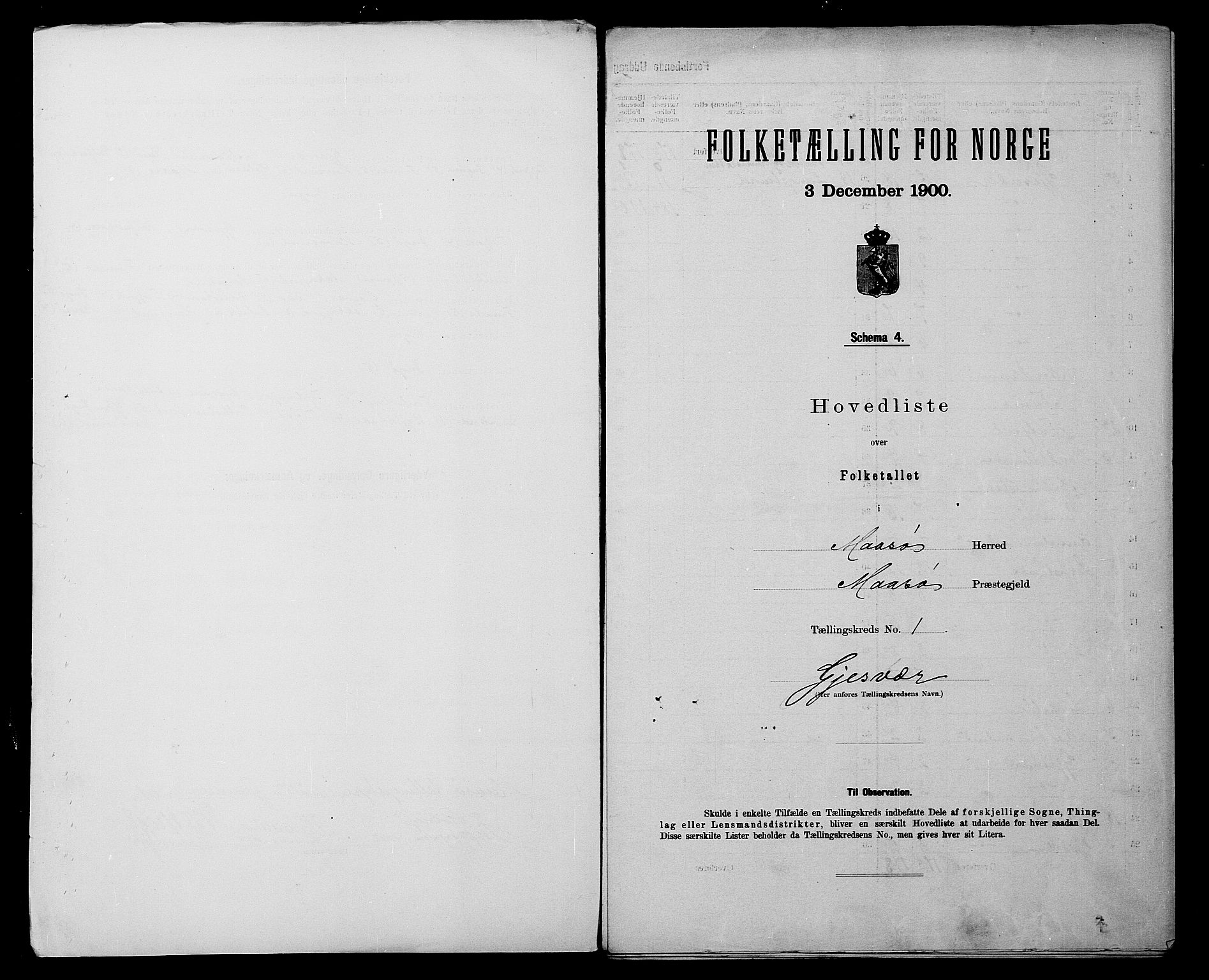 SATØ, 1900 census for Måsøy, 1900, p. 4