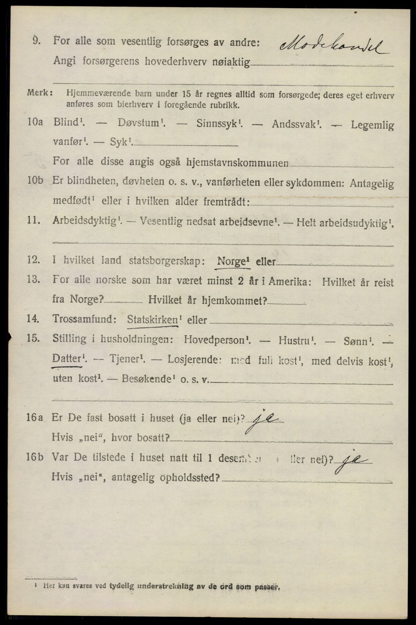 SAO, 1920 census for Hurdal, 1920, p. 3613