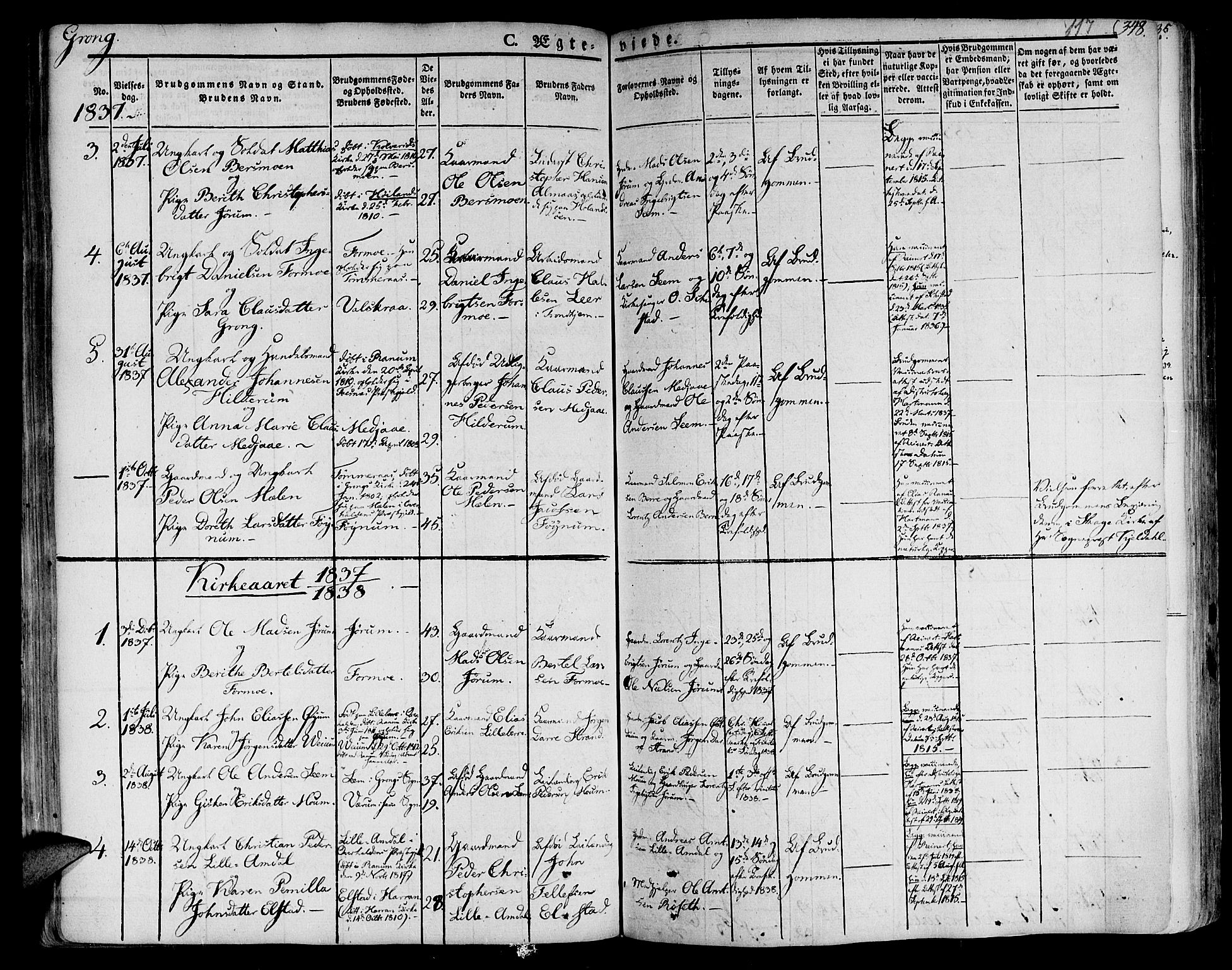 Ministerialprotokoller, klokkerbøker og fødselsregistre - Nord-Trøndelag, SAT/A-1458/758/L0510: Parish register (official) no. 758A01 /1, 1821-1841, p. 117