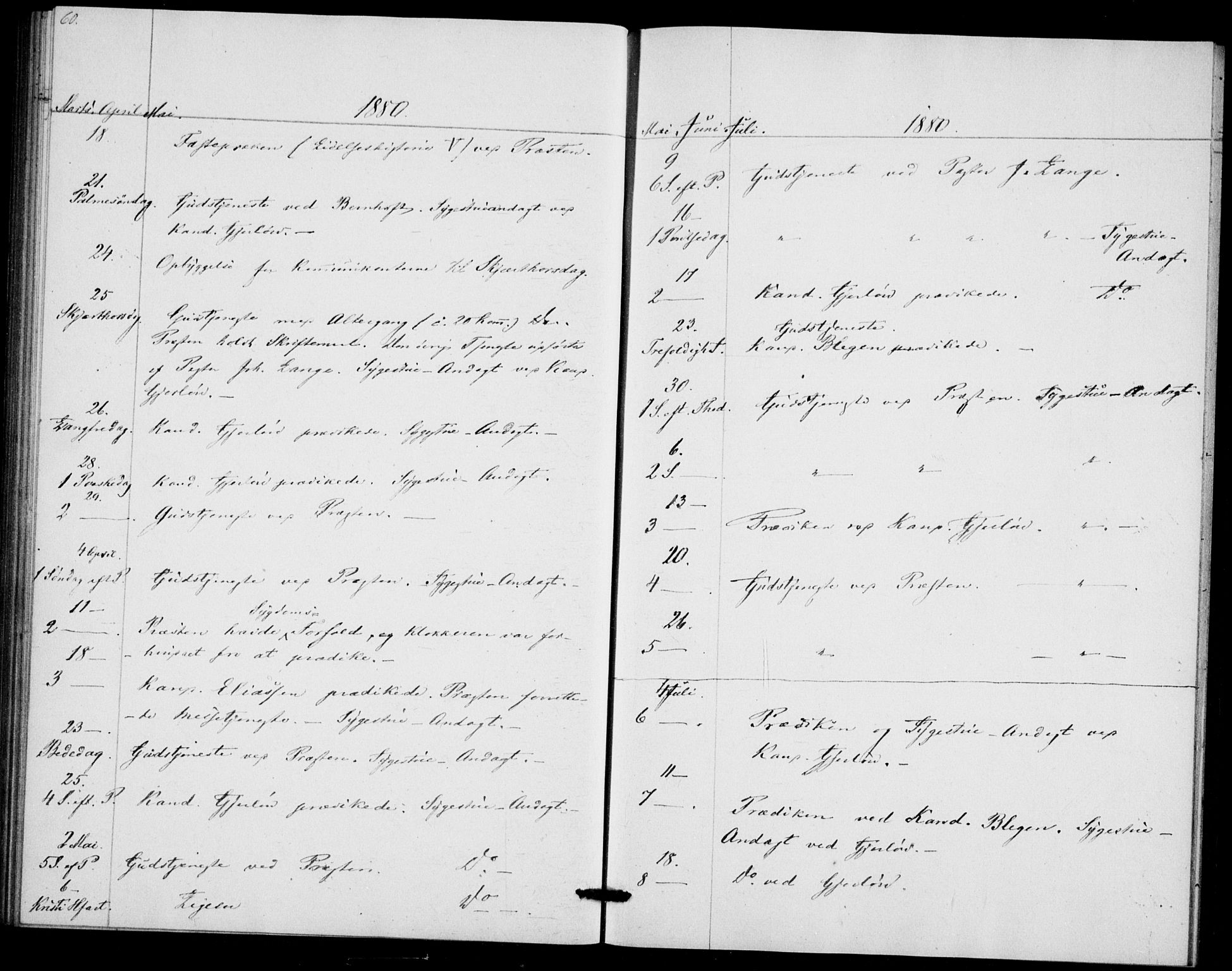 Akershus festnings slaveri Kirkebøker, SAO/A-10841/F/Fa/L0002: Parish register (official) no. 2, 1852-1883, p. 60