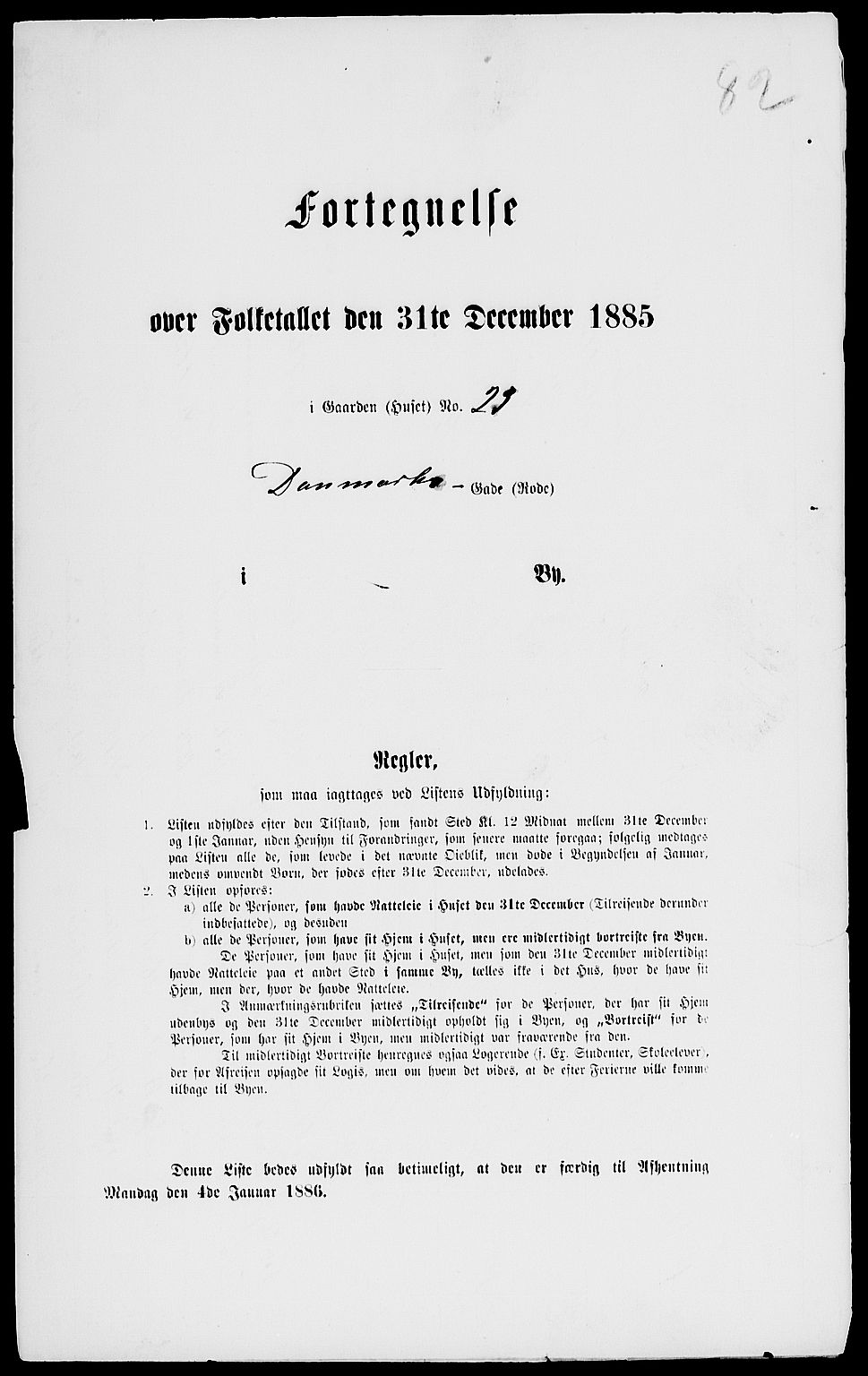 RA, 1885 census for 0301 Kristiania, 1885, p. 8199