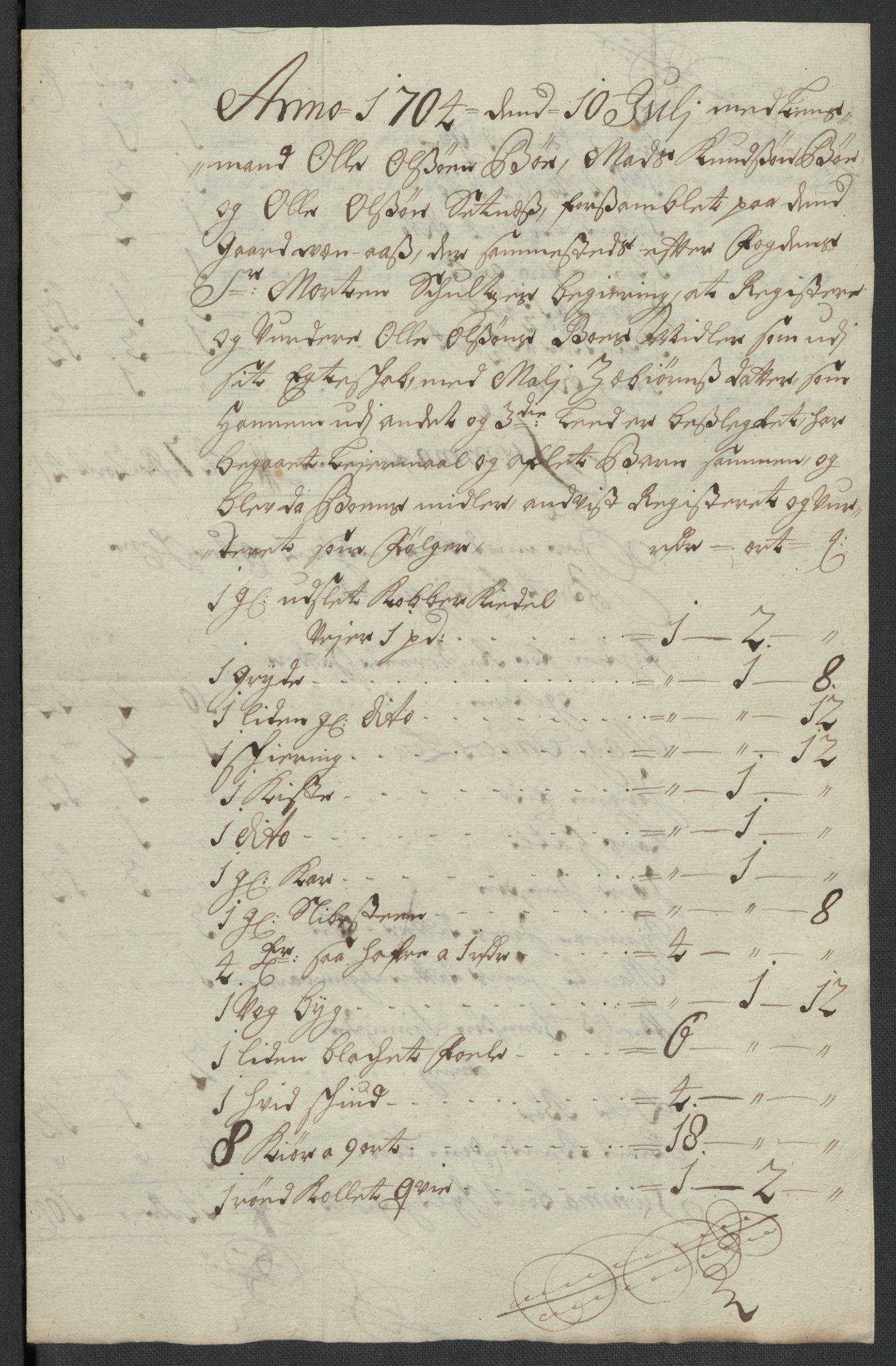 Rentekammeret inntil 1814, Reviderte regnskaper, Fogderegnskap, RA/EA-4092/R55/L3656: Fogderegnskap Romsdal, 1703-1705, p. 243