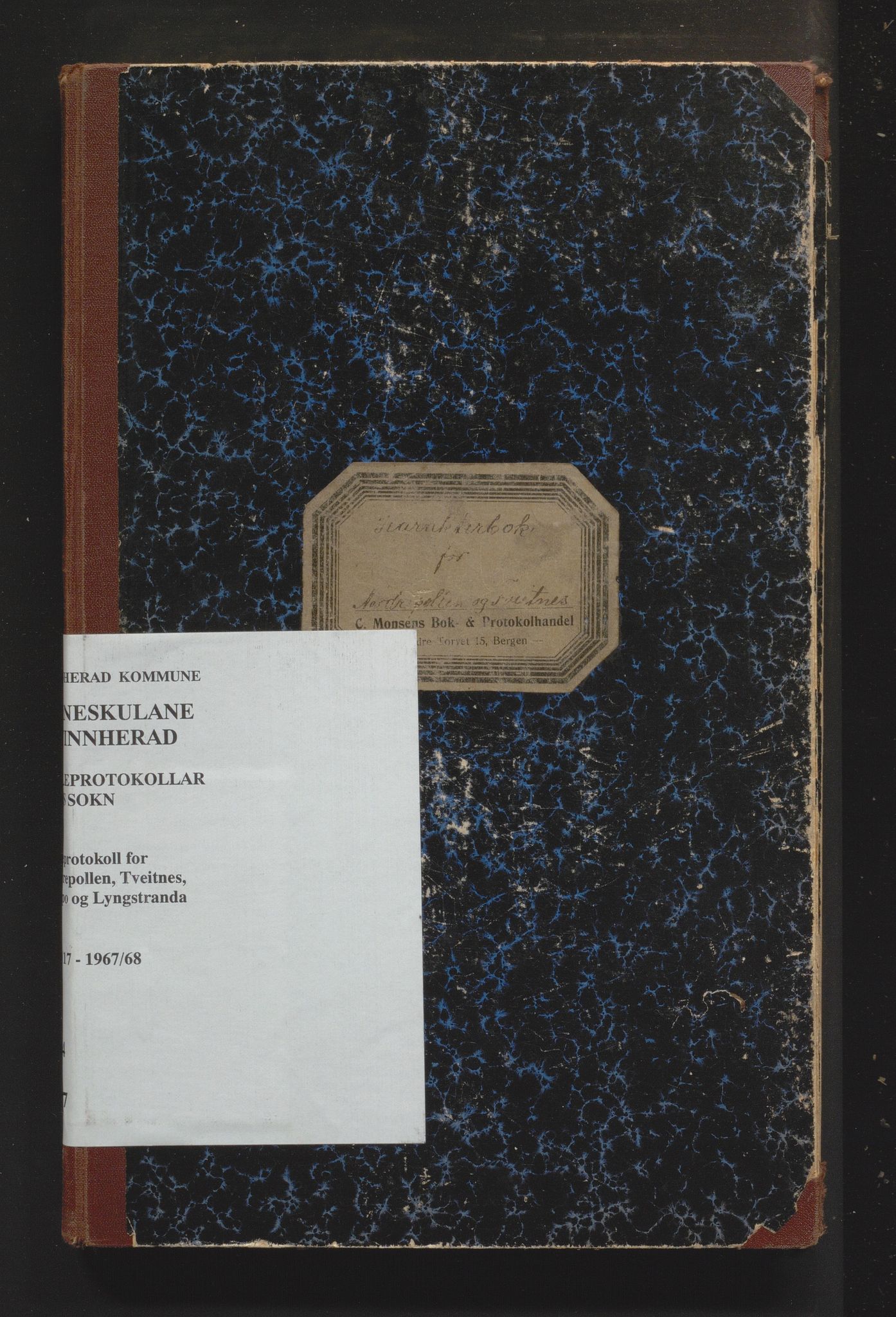 Kvinnherad kommune. Barneskulane, IKAH/1224-231/F/Fd/L0007: Skuleprotokoll for Nordrepollen, Tveitnes, Skorpo og Lyngstranda krinsar , 1916-1968