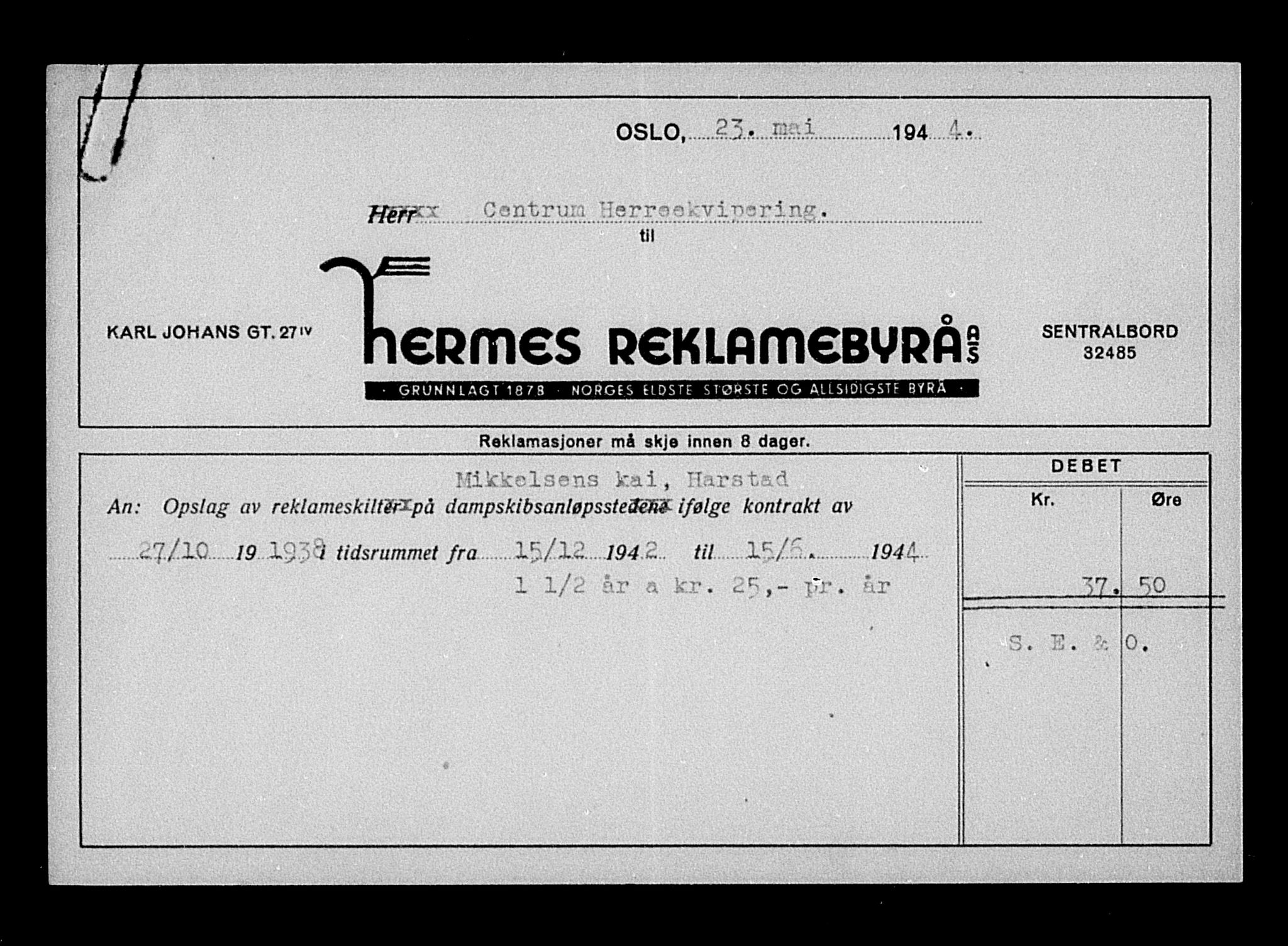 Justisdepartementet, Tilbakeføringskontoret for inndratte formuer, AV/RA-S-1564/H/Hc/Hcb/L0916: --, 1945-1947, p. 16