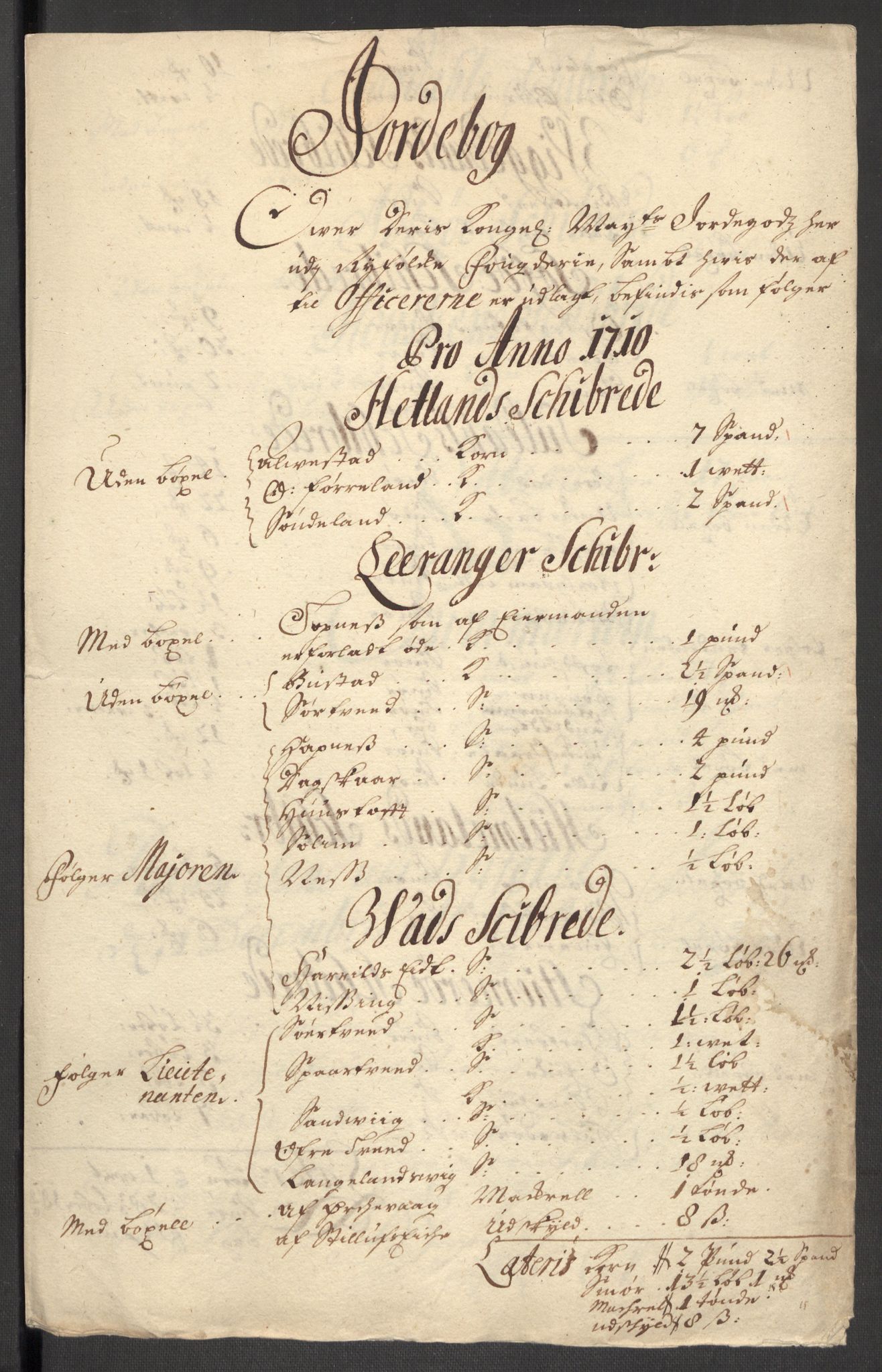 Rentekammeret inntil 1814, Reviderte regnskaper, Fogderegnskap, AV/RA-EA-4092/R47/L2862: Fogderegnskap Ryfylke, 1710, p. 26