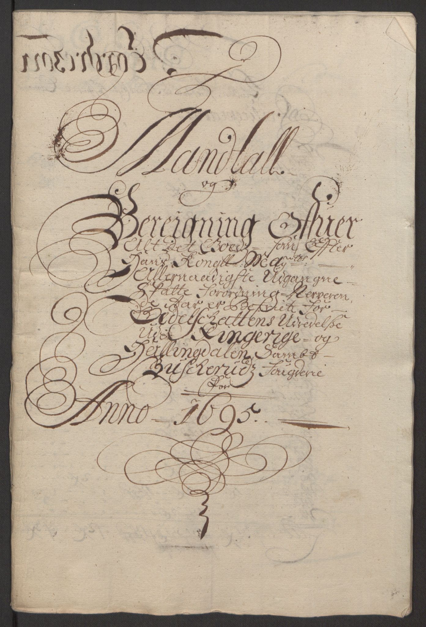 Rentekammeret inntil 1814, Reviderte regnskaper, Fogderegnskap, AV/RA-EA-4092/R22/L1452: Fogderegnskap Ringerike, Hallingdal og Buskerud, 1695, p. 294