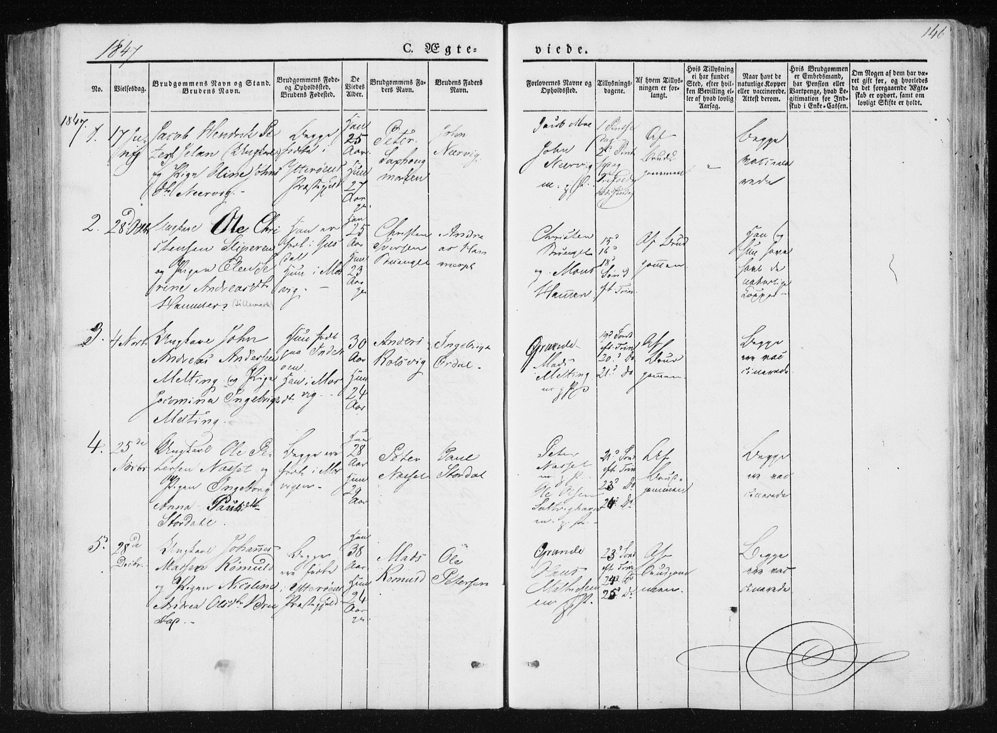 Ministerialprotokoller, klokkerbøker og fødselsregistre - Nord-Trøndelag, SAT/A-1458/733/L0323: Parish register (official) no. 733A02, 1843-1870, p. 146