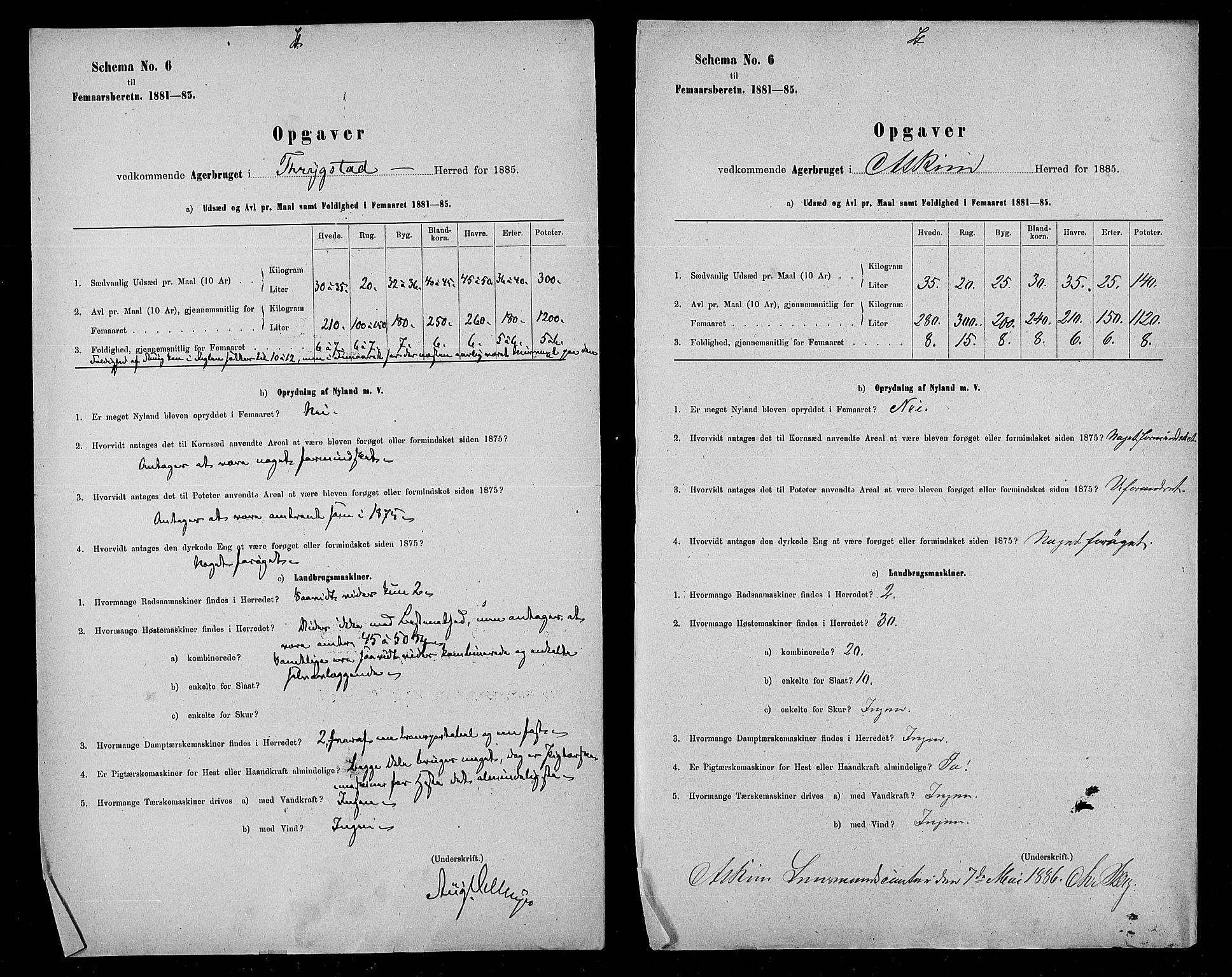 Statistisk sentralbyrå, Næringsøkonomiske emner, Generelt - Amtmennenes femårsberetninger, RA/S-2233/F/Fa/L0059: --, 1876-1885, p. 472