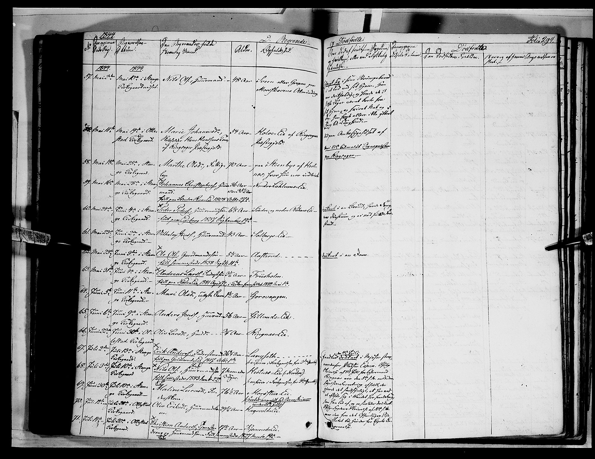 Stange prestekontor, AV/SAH-PREST-002/K/L0010: Parish register (official) no. 10, 1835-1845, p. 294