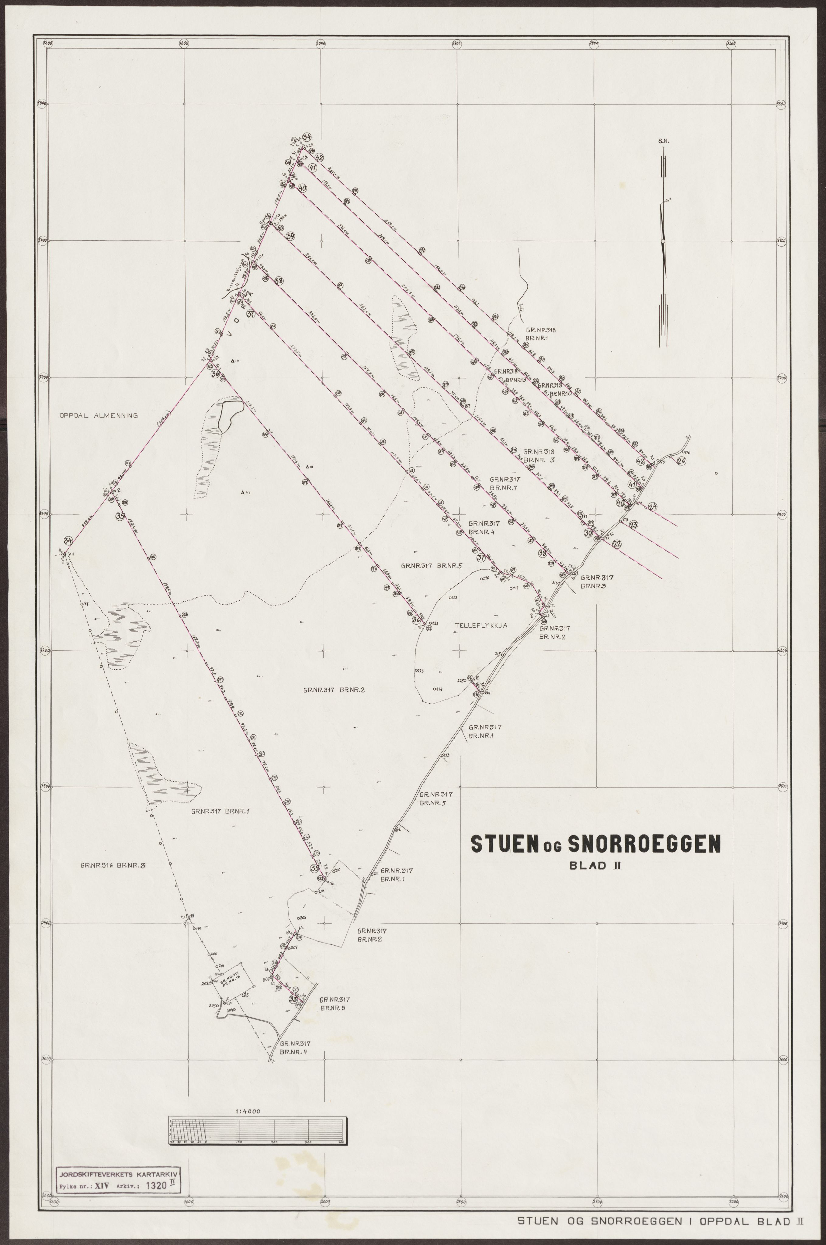 Jordskifteverkets kartarkiv, AV/RA-S-3929/T, 1859-1988, p. 2042