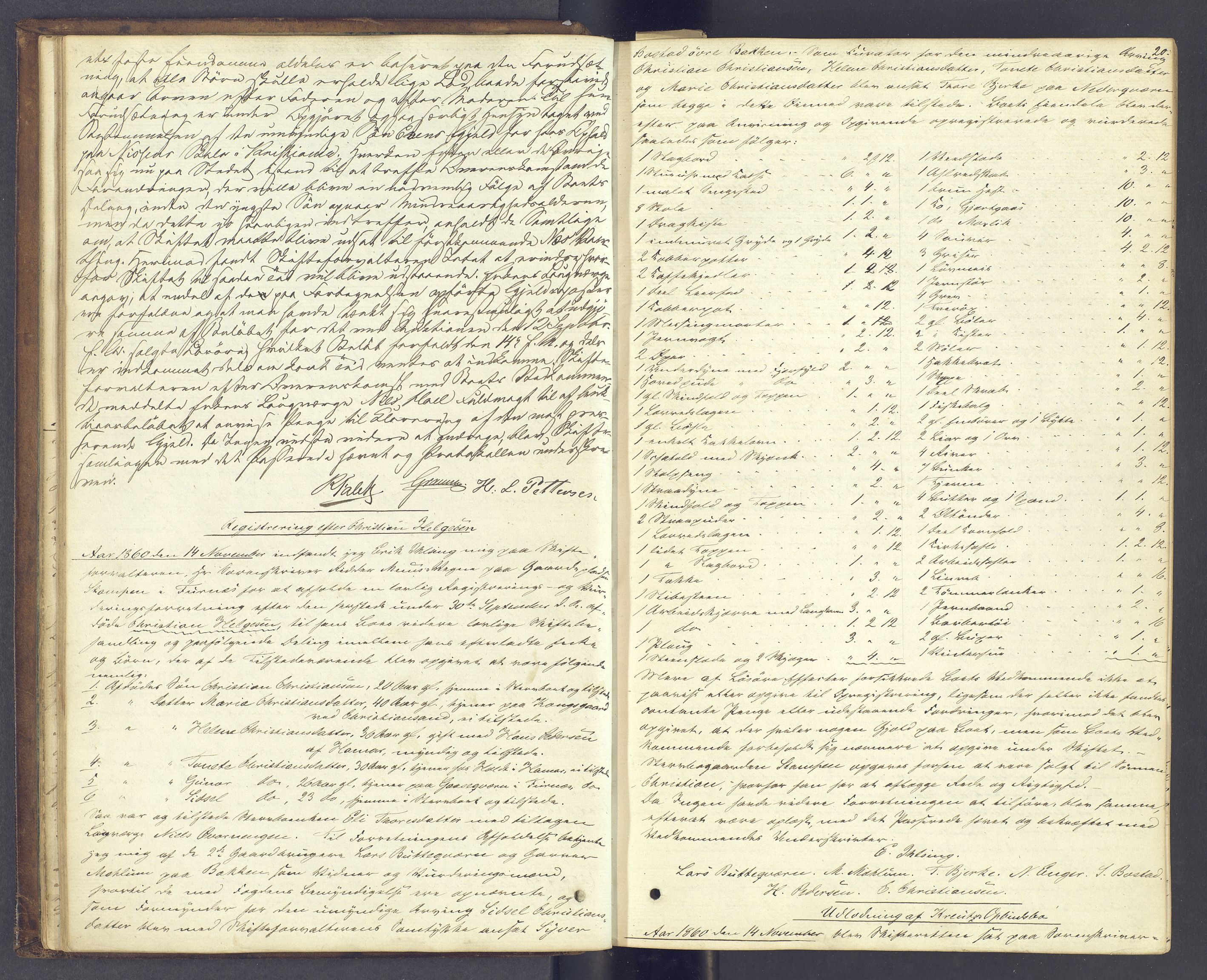 Nord-Hedmark sorenskriveri, AV/SAH-TING-012/J/Ja/L0013: Skifteprotokoll, 1860-1867, p. 19b-20a