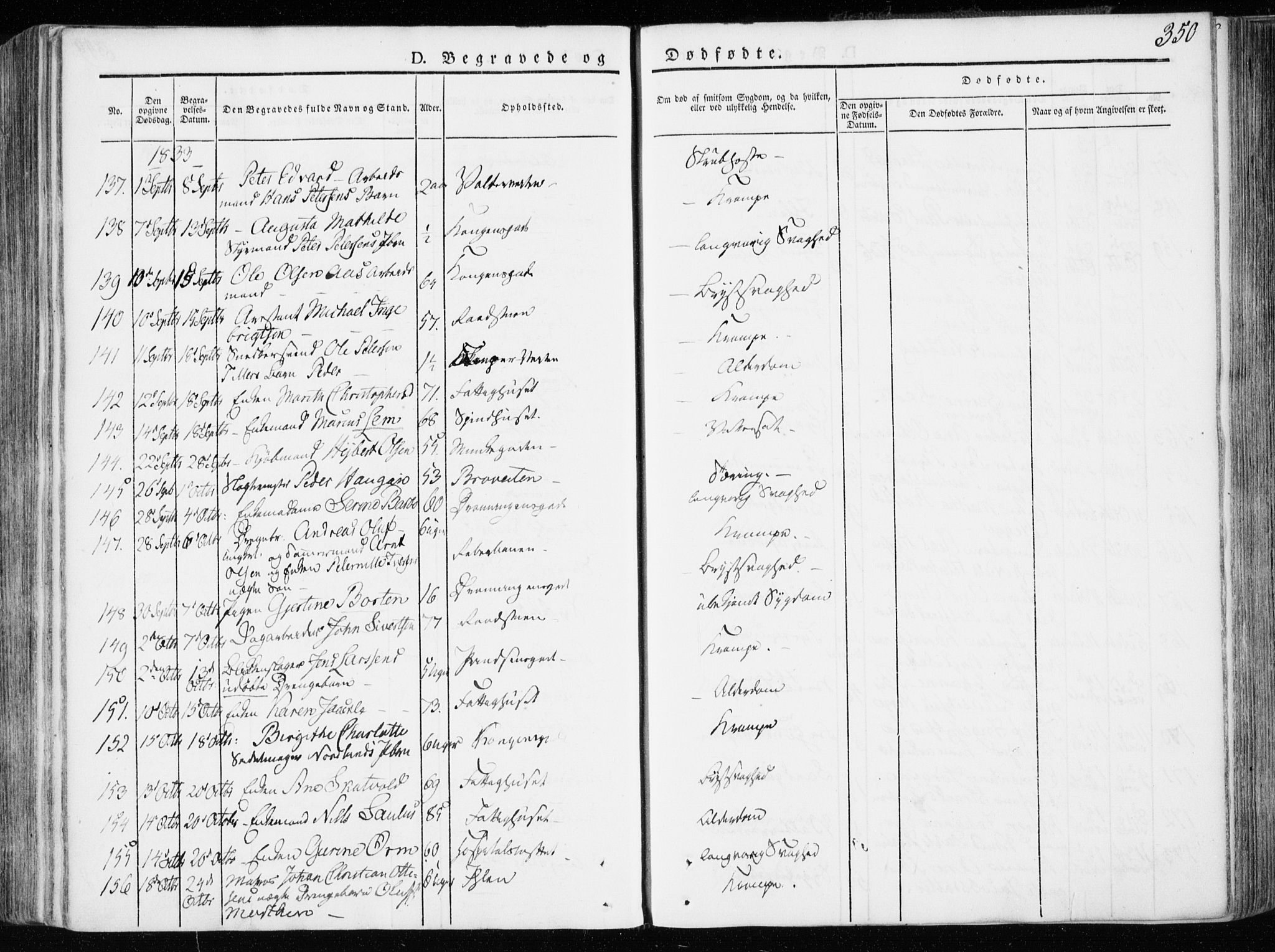 Ministerialprotokoller, klokkerbøker og fødselsregistre - Sør-Trøndelag, AV/SAT-A-1456/601/L0047: Parish register (official) no. 601A15, 1831-1839, p. 350