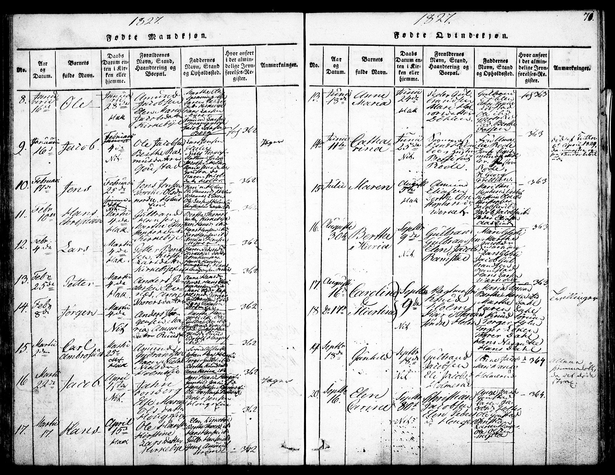 Nittedal prestekontor Kirkebøker, AV/SAO-A-10365a/F/Fa/L0003: Parish register (official) no. I 3, 1814-1836, p. 71