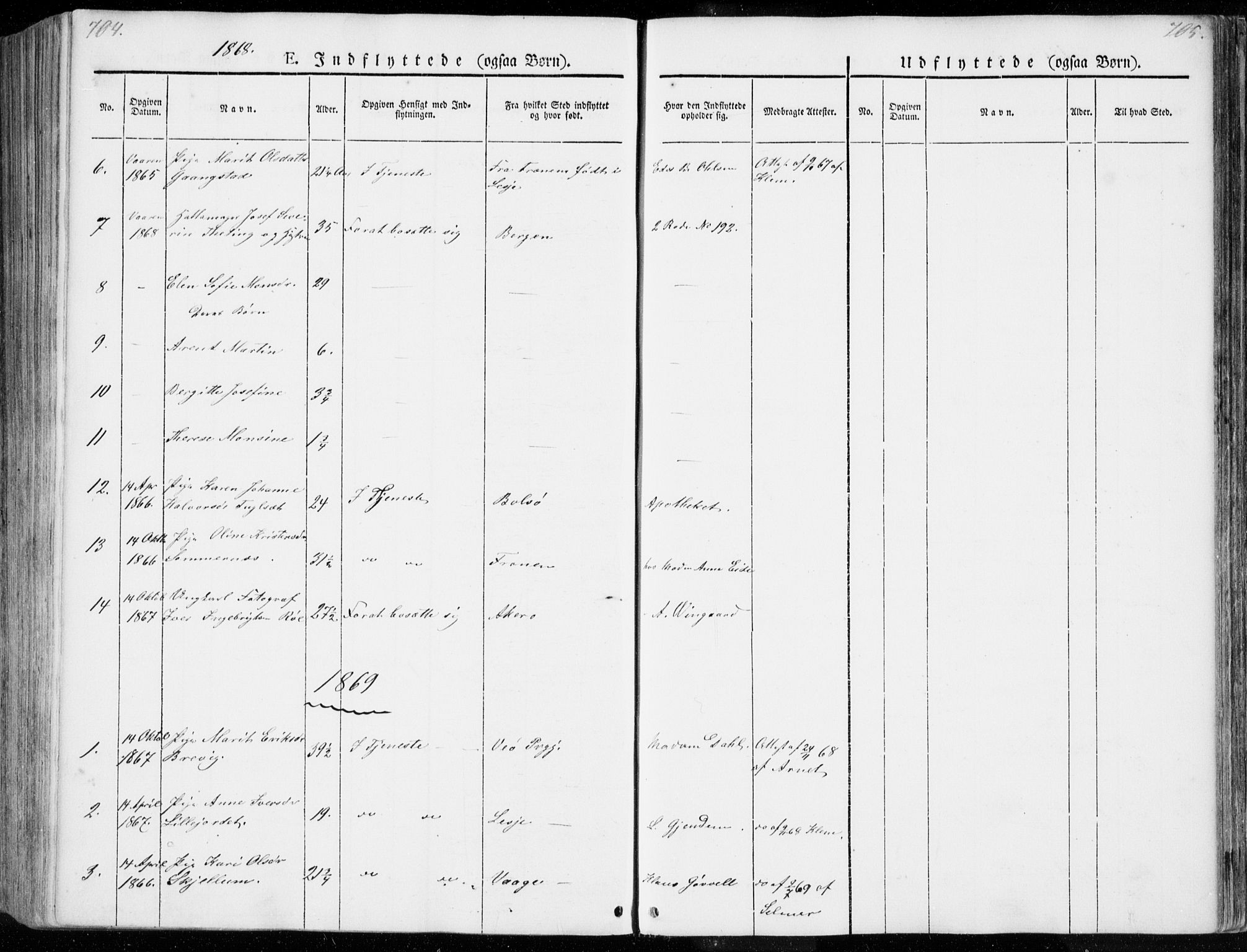 Ministerialprotokoller, klokkerbøker og fødselsregistre - Møre og Romsdal, SAT/A-1454/558/L0689: Parish register (official) no. 558A03, 1843-1872, p. 704-705