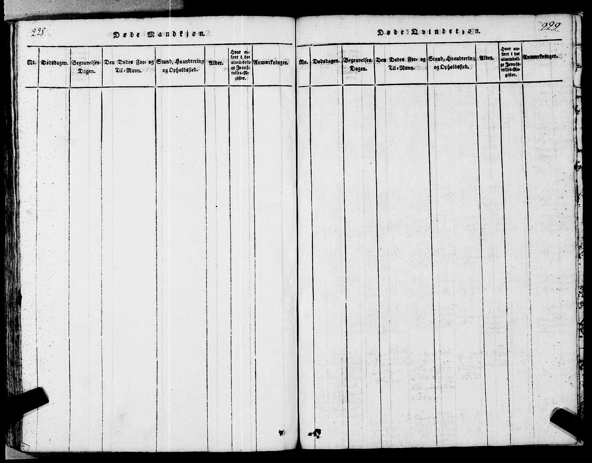 Ministerialprotokoller, klokkerbøker og fødselsregistre - Møre og Romsdal, AV/SAT-A-1454/546/L0593: Parish register (official) no. 546A01, 1818-1853, p. 228-229