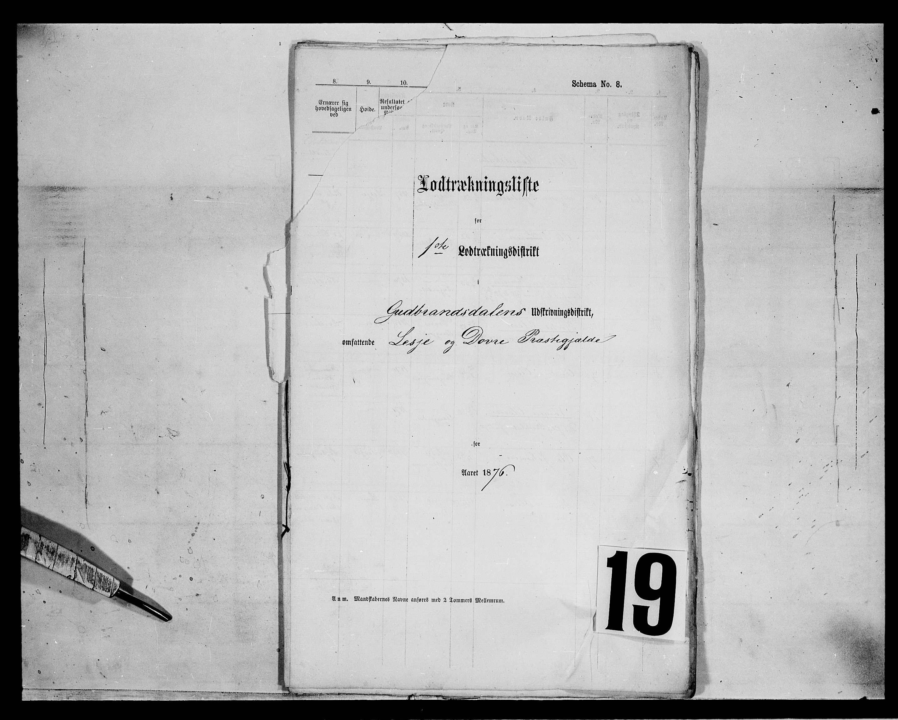 Fylkesmannen i Oppland, SAH/FYO-002/1/K/Kg/L1176: Lesja og Dovre og hele amtet, 1860-1880, p. 226